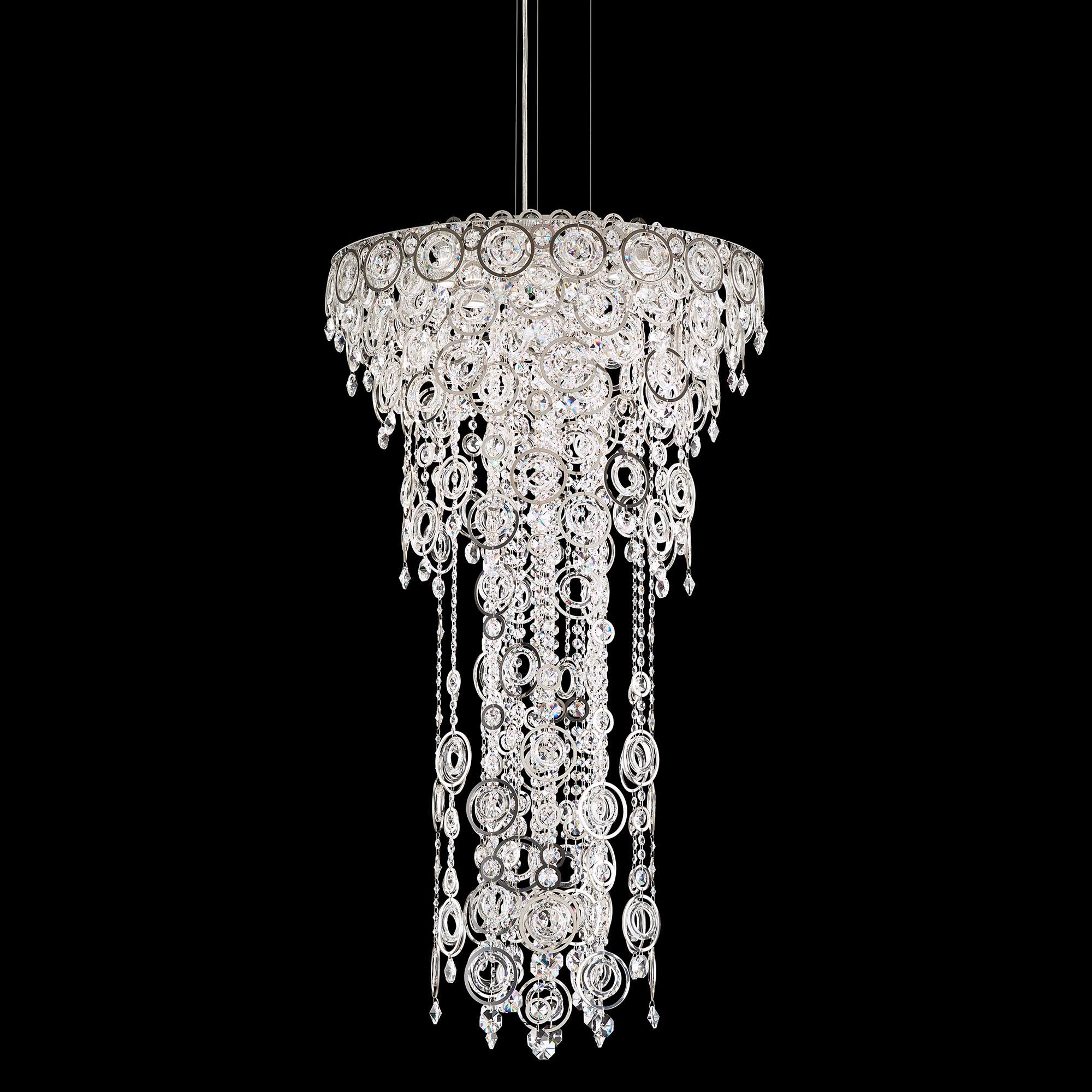 Shown in Polished Stainless Steel finish and Clear Optic crystal