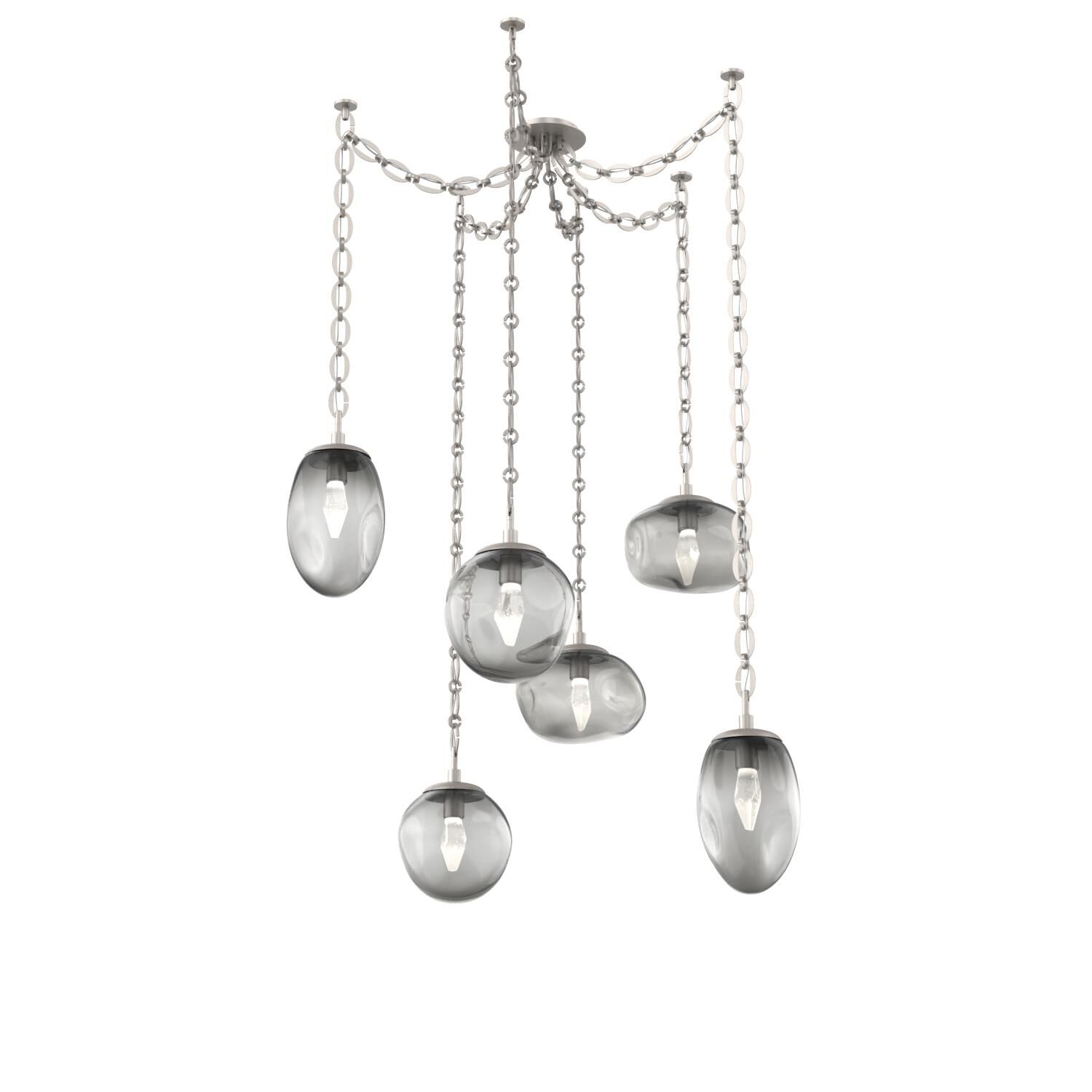 Levi Wilson Cosmos 17 Inch Multi Pendant Light by Hammerton Studio