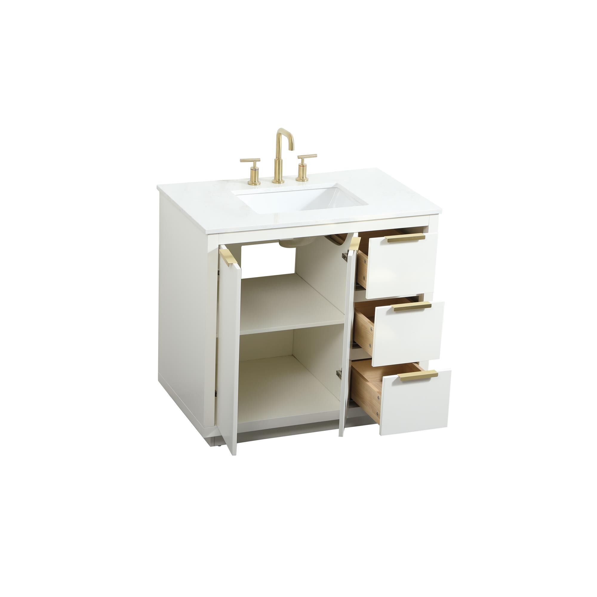 Shown in White finish