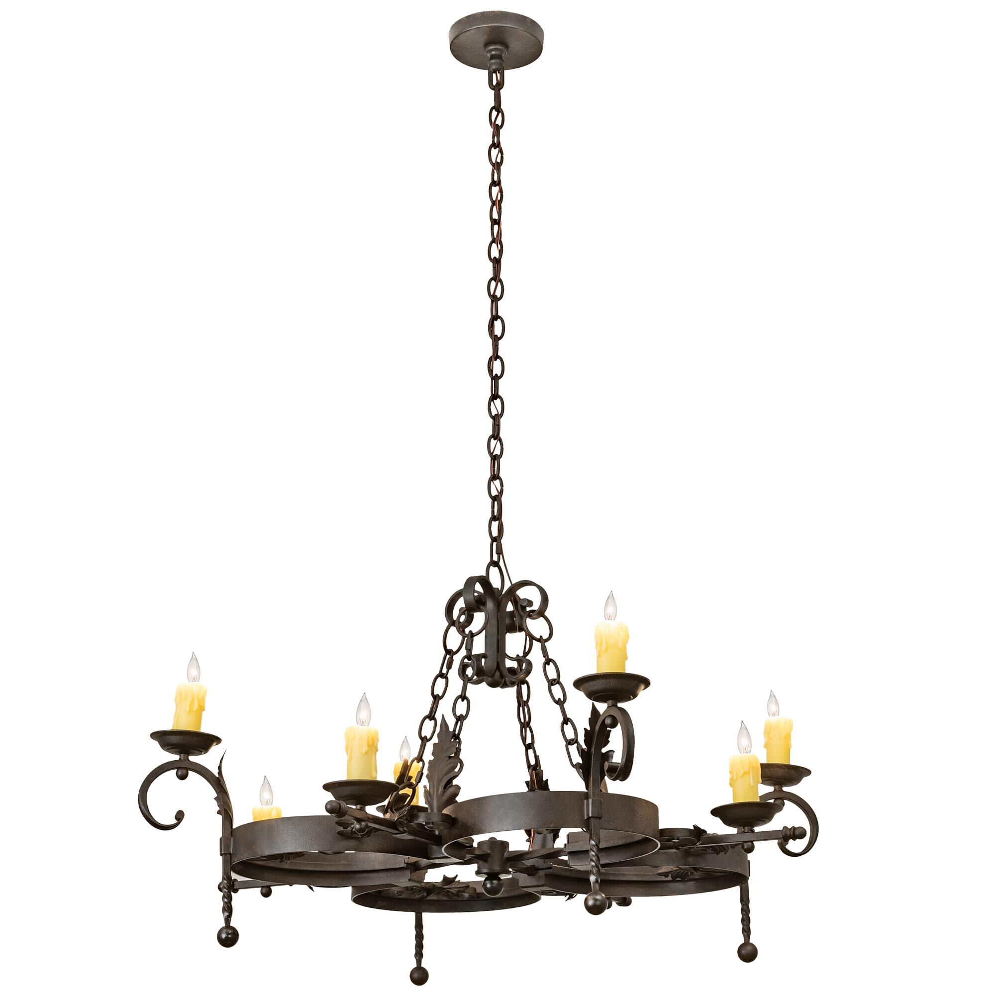 Andorra 42 Inch 8 Light Chandelier by Meyda Lighting