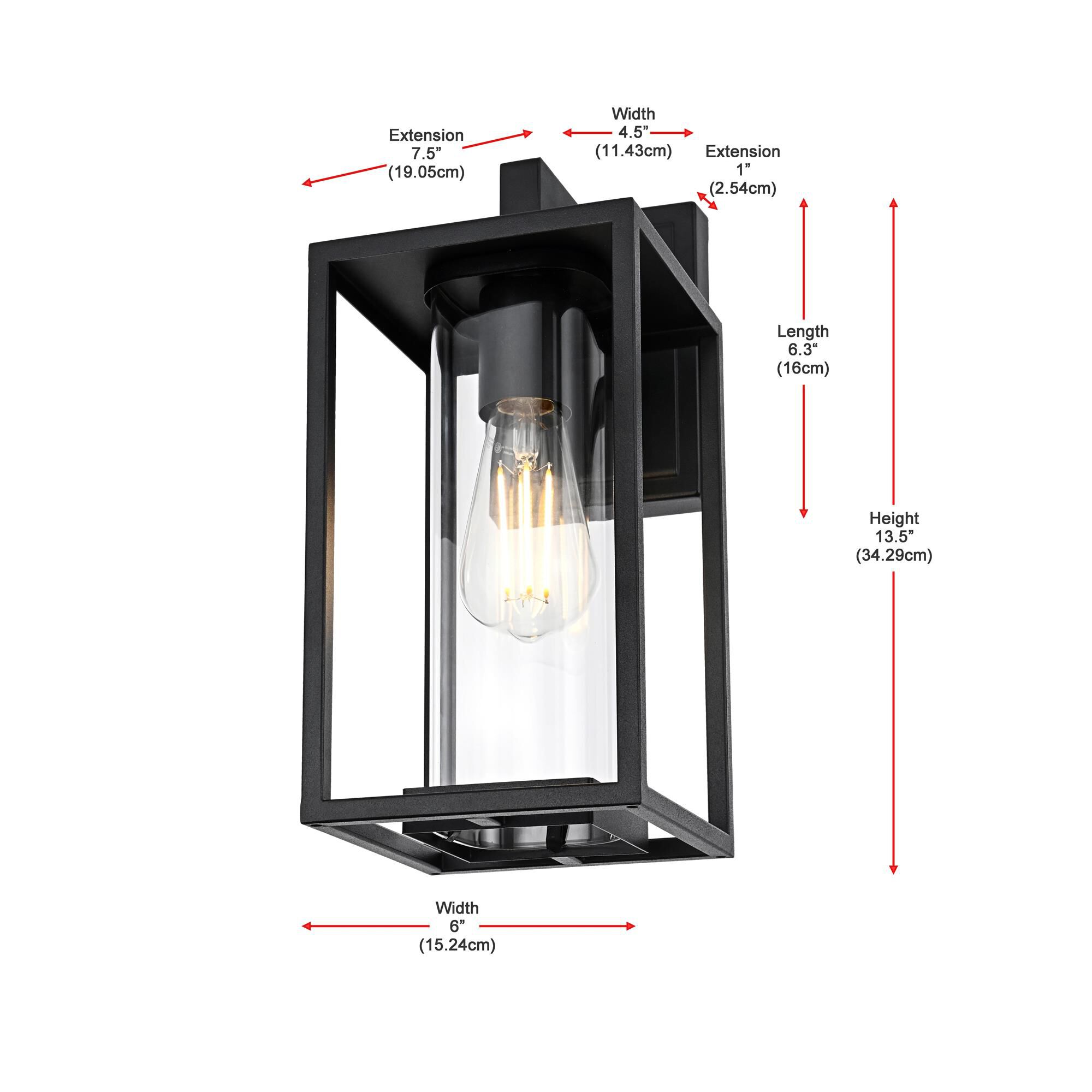 Memphis 6 Inch Outdoor Wall Light by Elegant Lighting