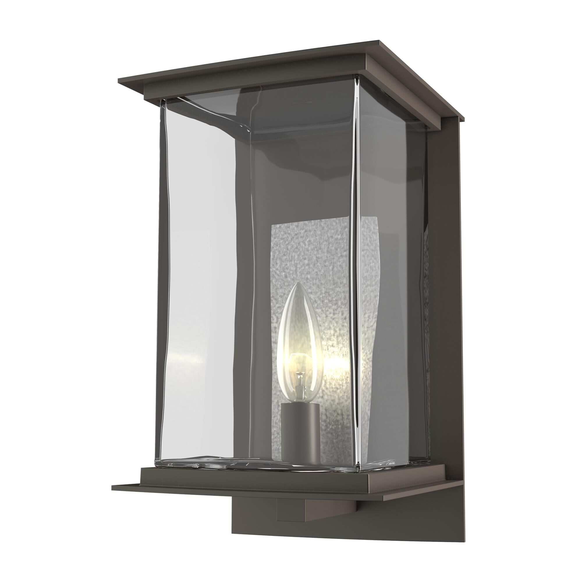 Shown in Coastal Dark Smoke finish and Clear glass and Translucent Vintage Platinum accent