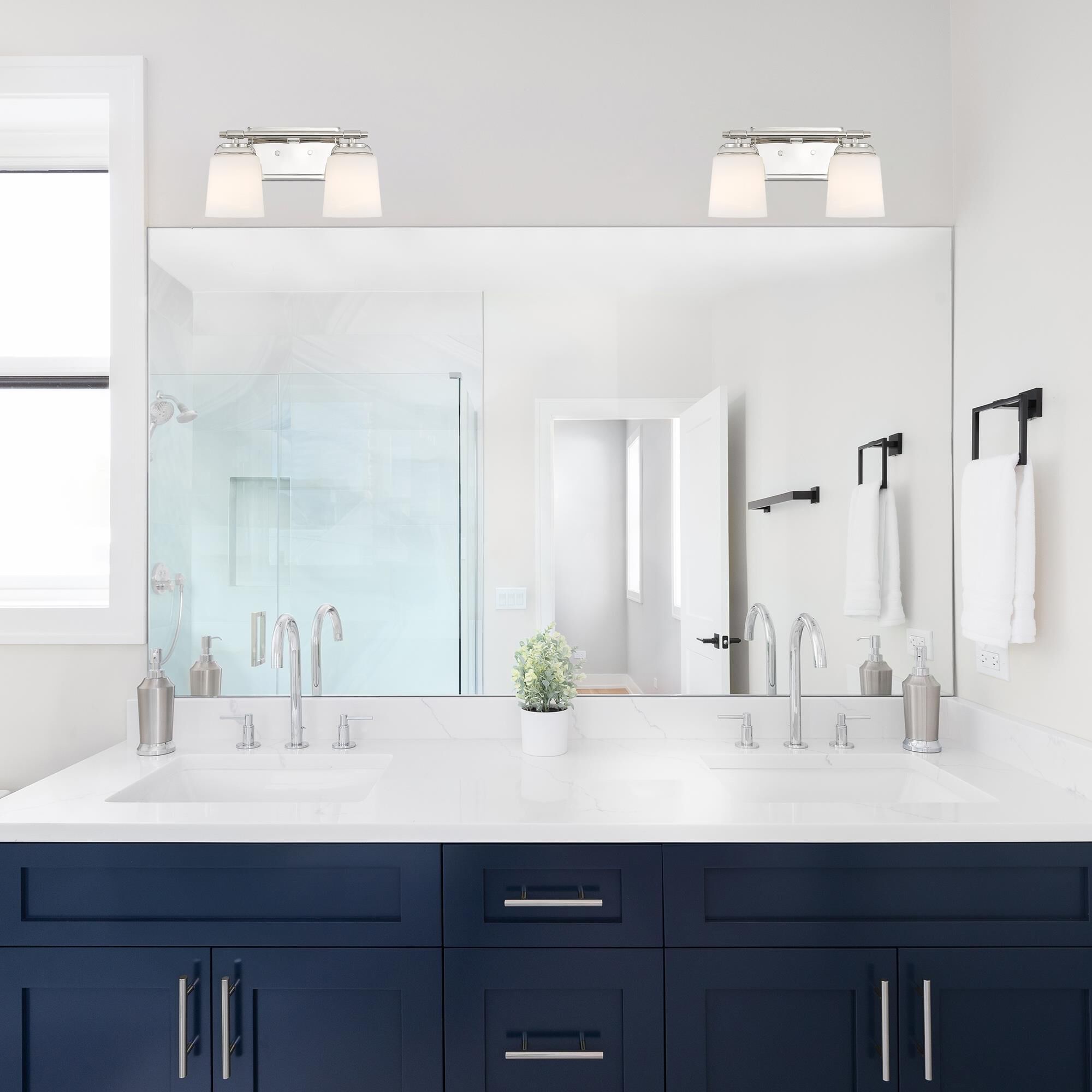 Stella 14 Inch 2 Light Bath Vanity Light by Designers Fountain