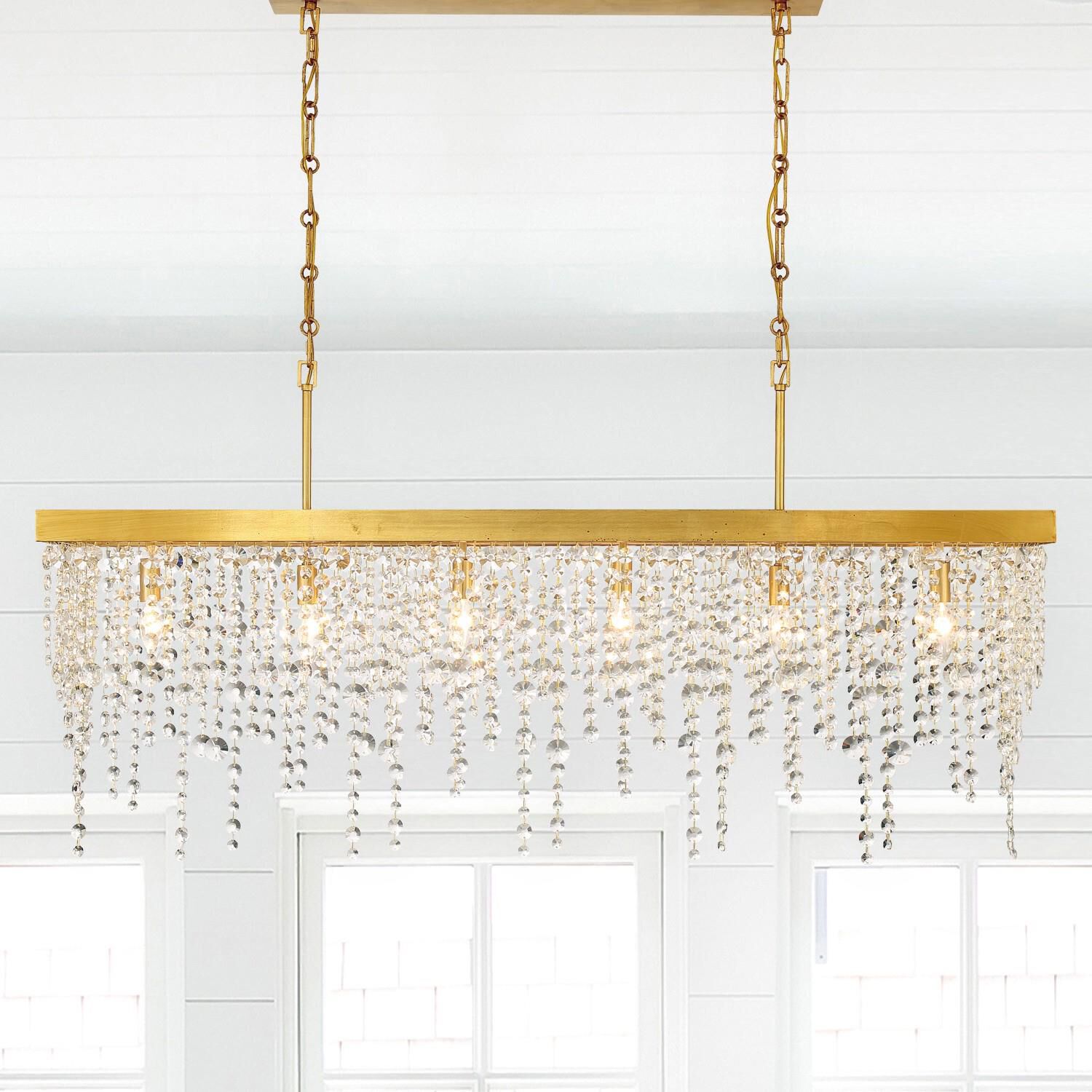 Winham 49 Inch 6 Light Linear Suspension Light by Crystorama