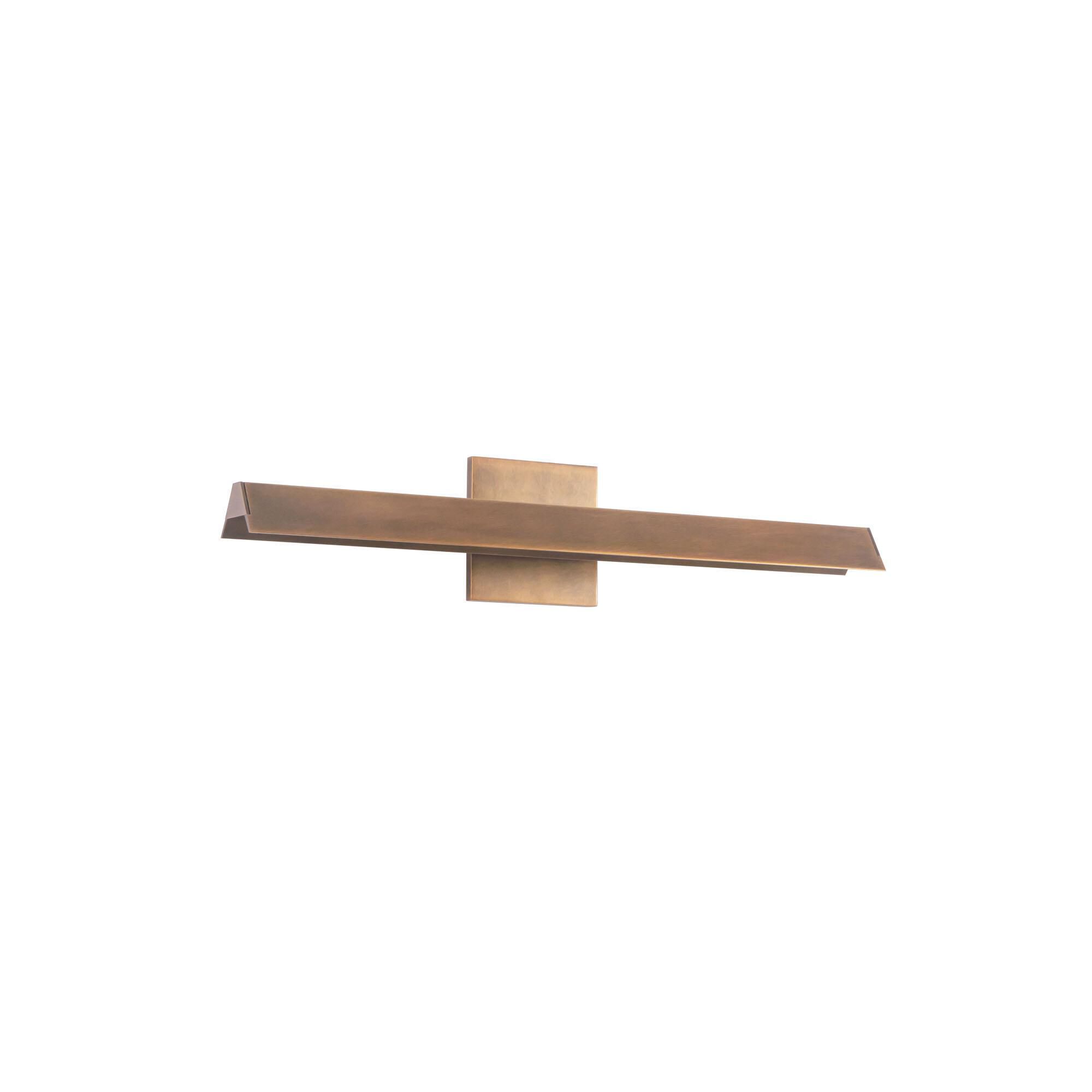 Shown in Vintage Brass finish and White Acrylic Diffuser glass