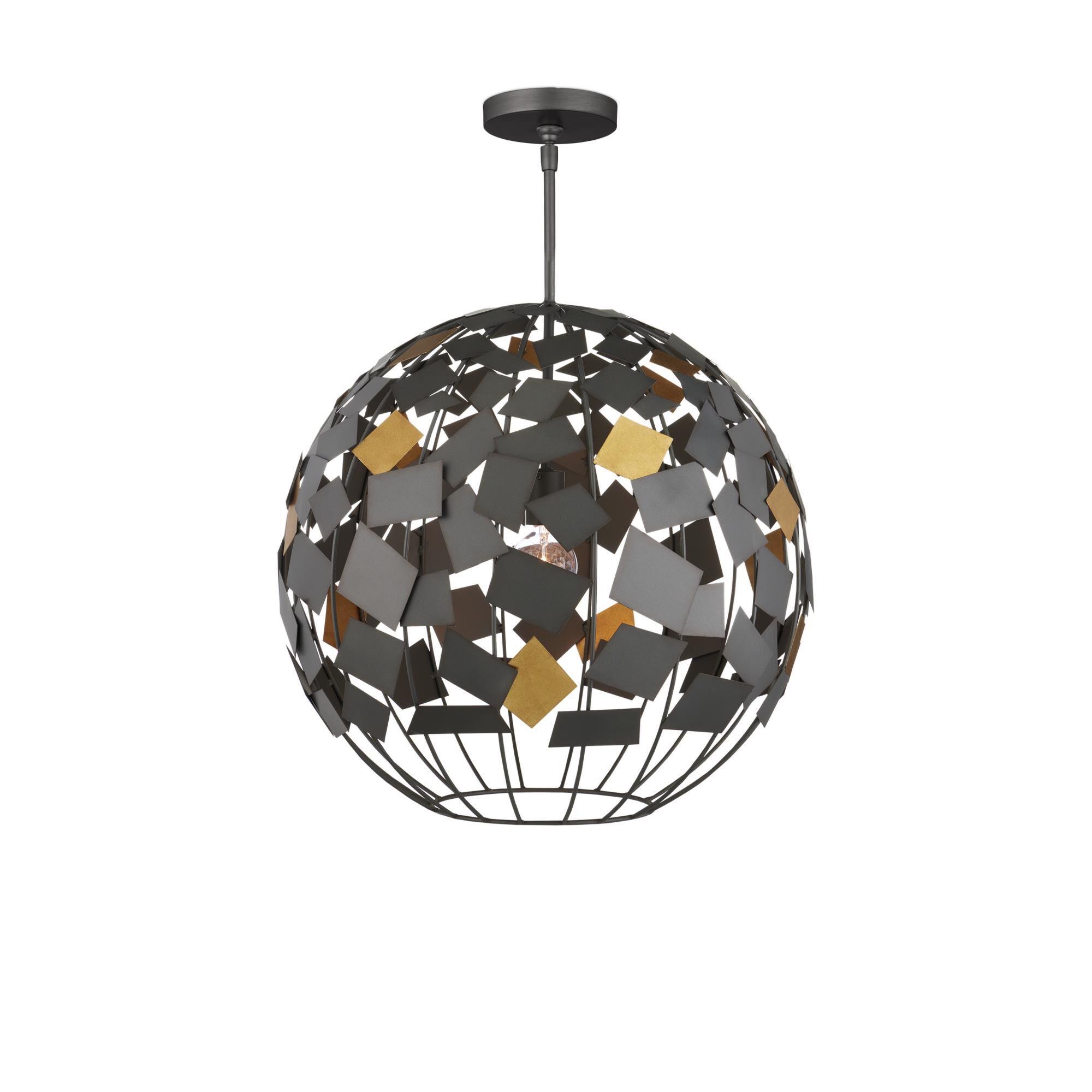 Shown in Hiroshi Gray/Contemporary Gold Leaf finish