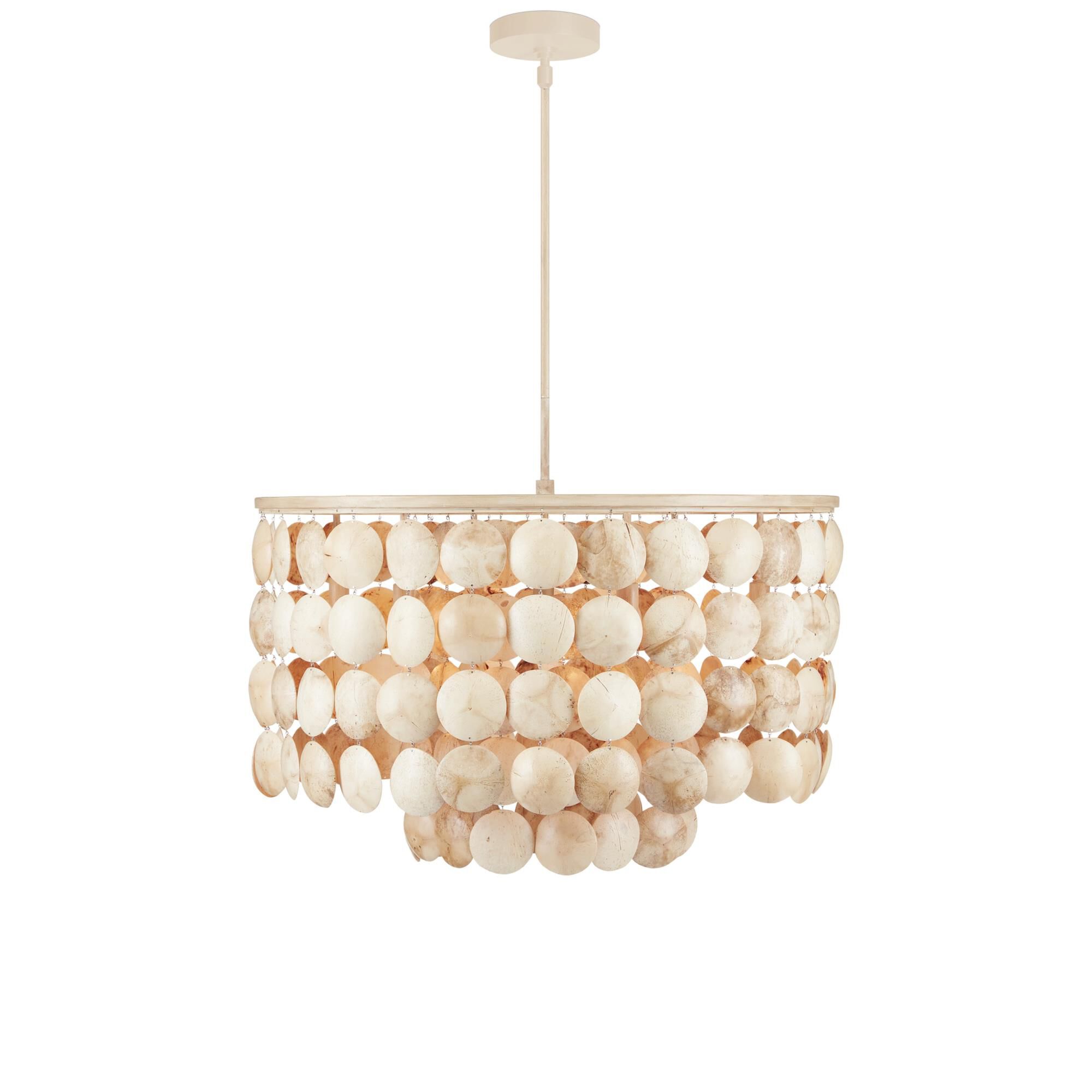 Buko 31 Inch 6 Light Chandelier by Currey and Company