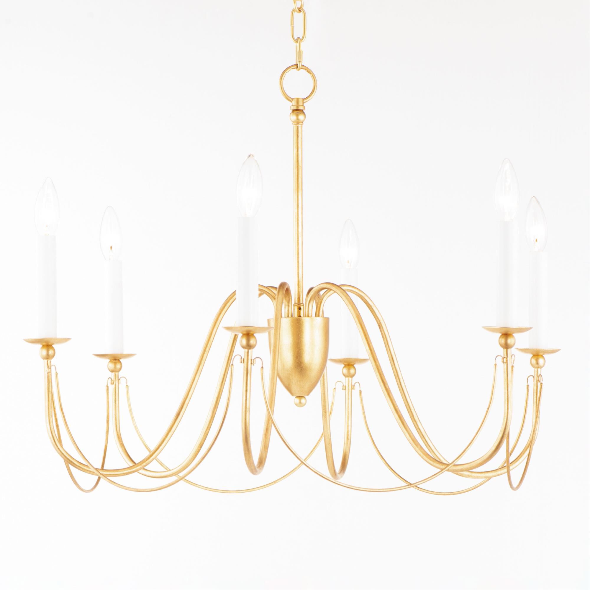 Plumette 28 Inch 6 Light Chandelier by Maxim Lighting