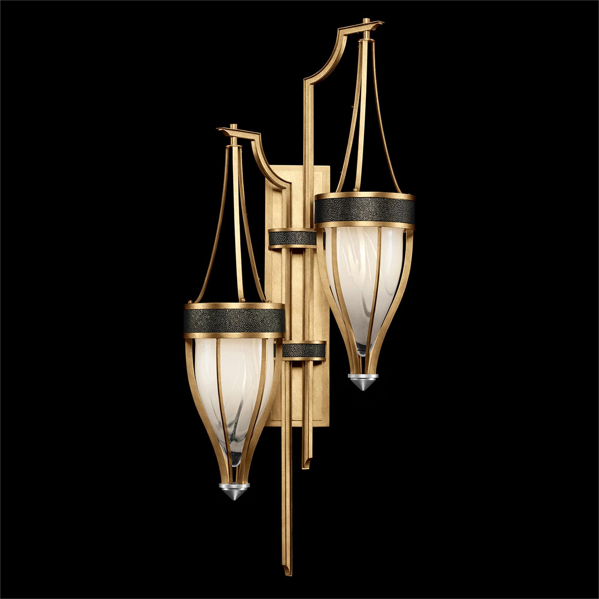 Shown in Gold Leaf and Nickel  finish and Black Knight accent