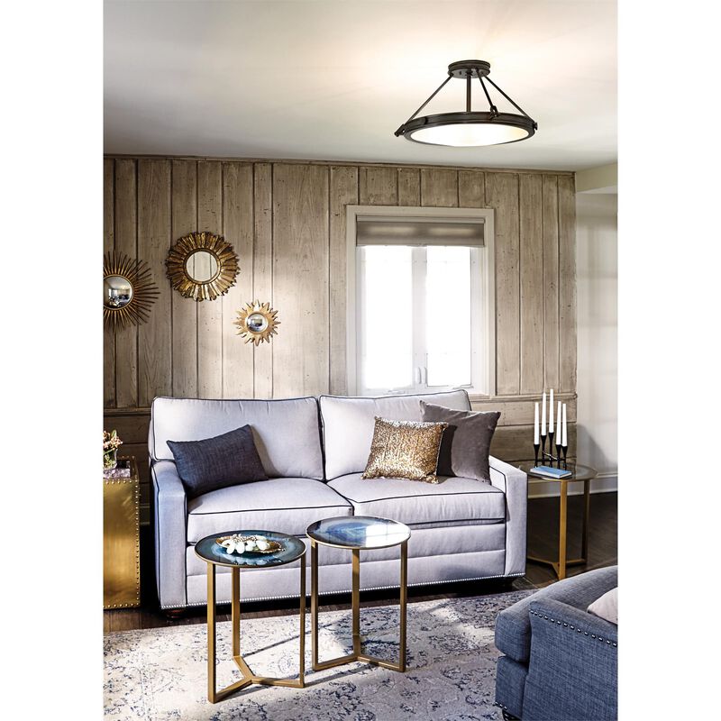 Collier 22 Inch 4 Light Semi Flush Mount by Hinkley