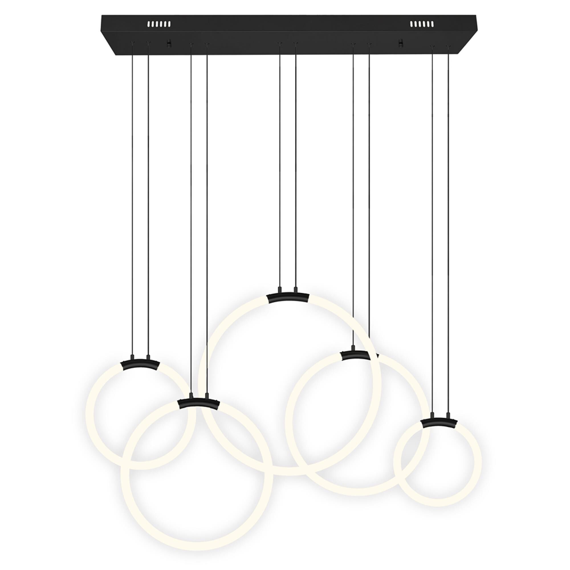 CWI Lighting Hoops 44 Inch LED Linear Suspension Light