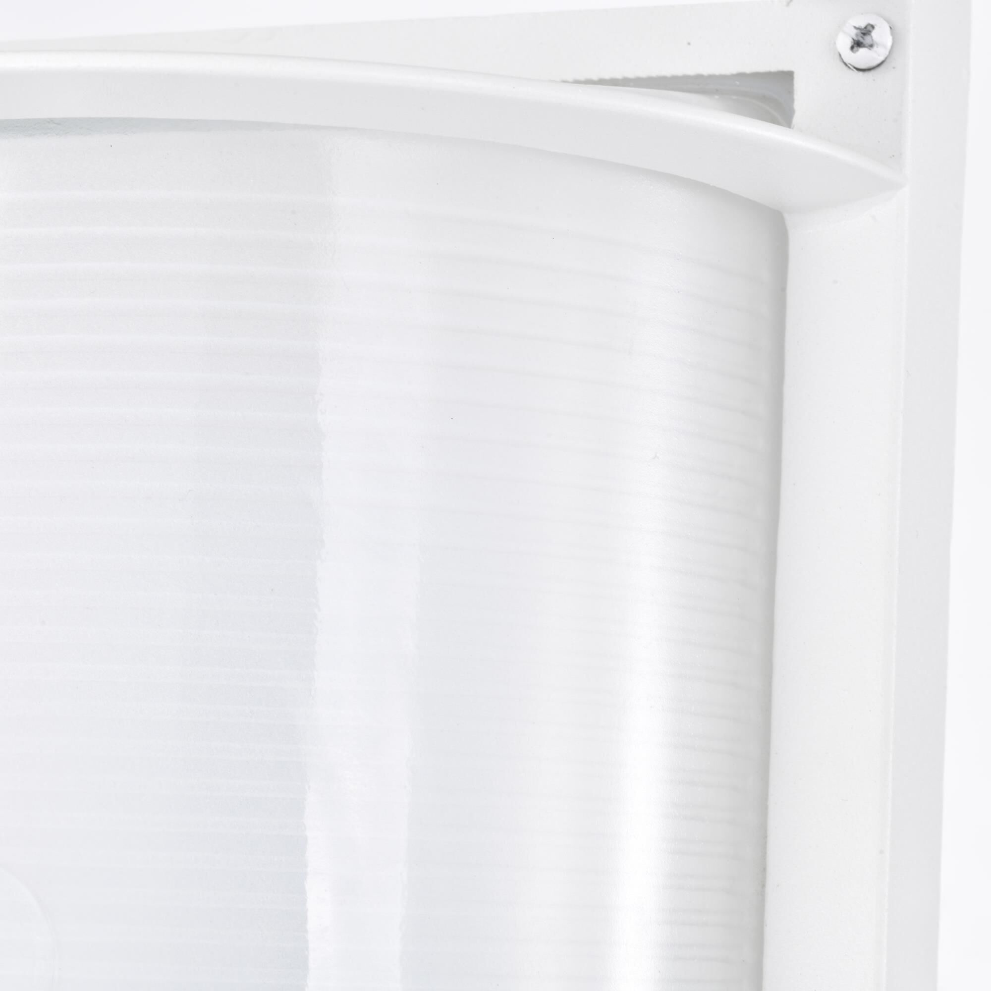 Shown in White finish and White glass