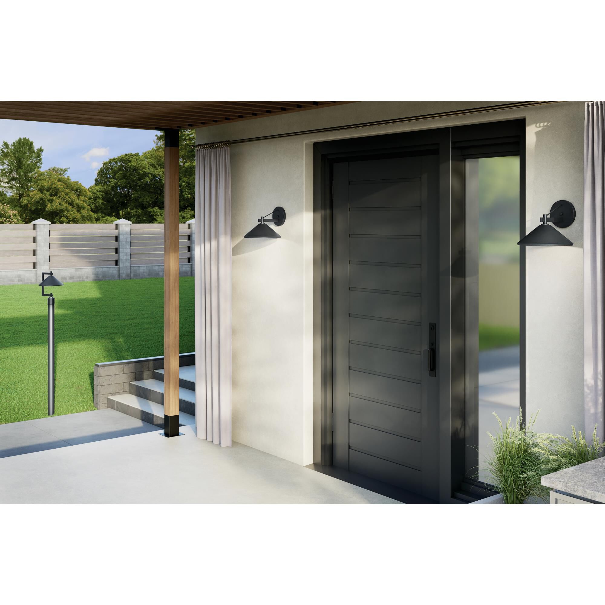 Shown in Black finish