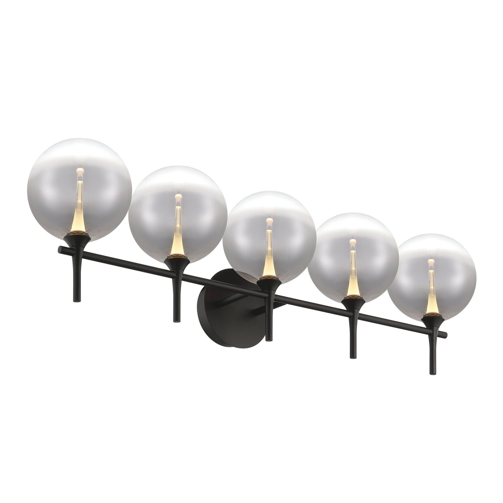 Shown in Black finish and Smoked glass