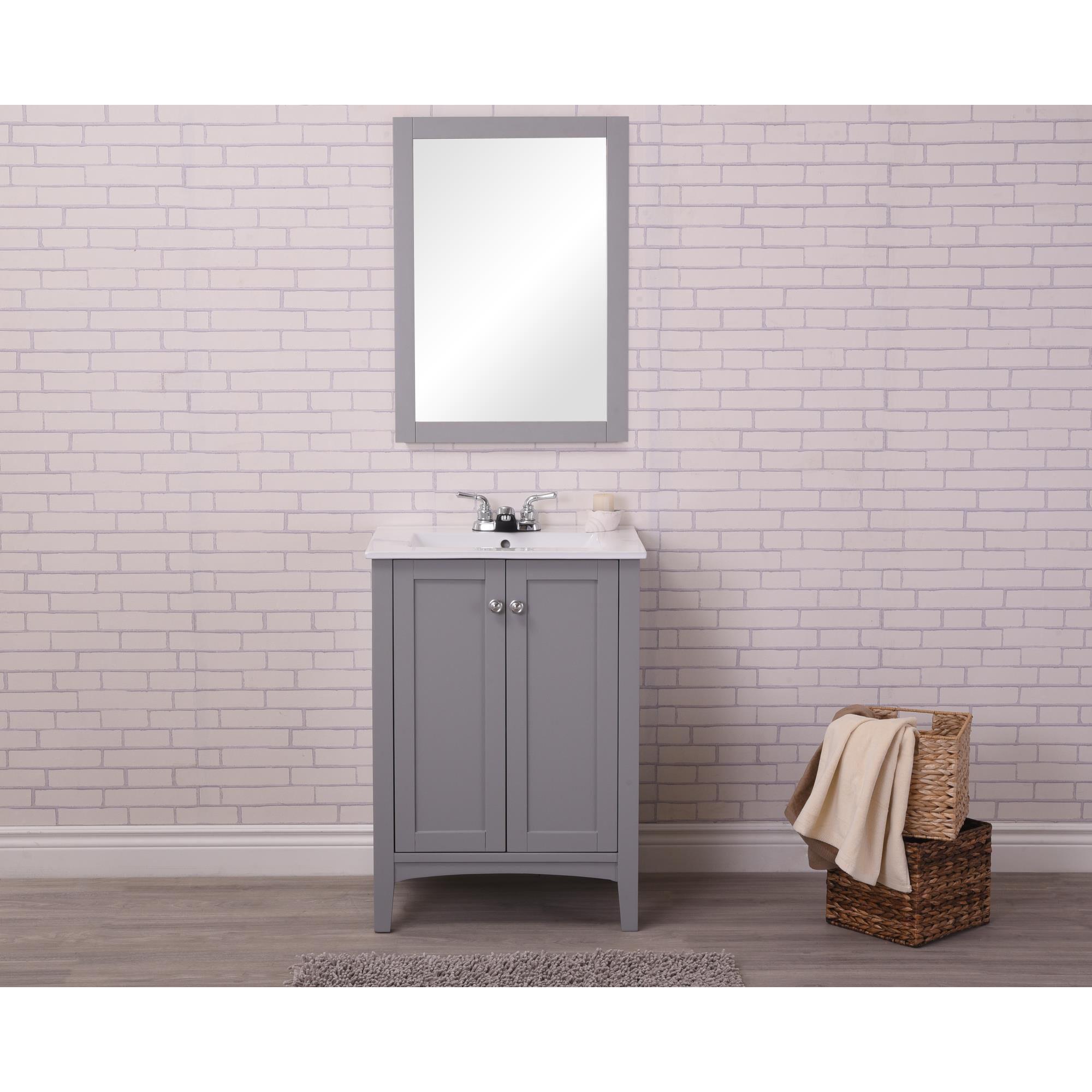 Shown in Grey finish
