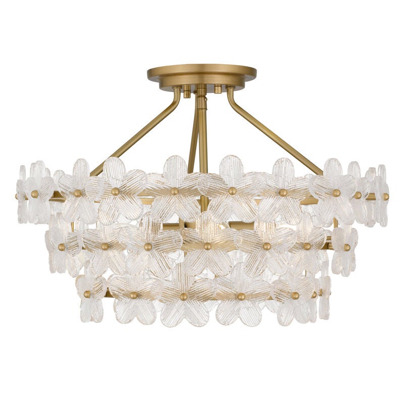 Wright 21 Inch Semi Flush Mount by Quoizel