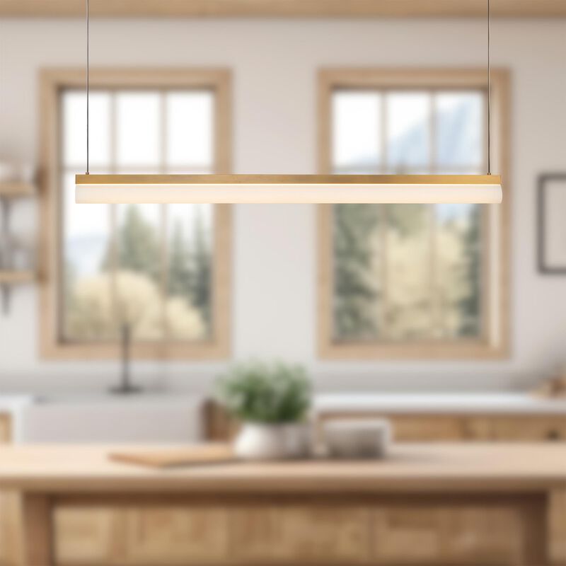 Nio Medium Linear Chandelier by Kuzco