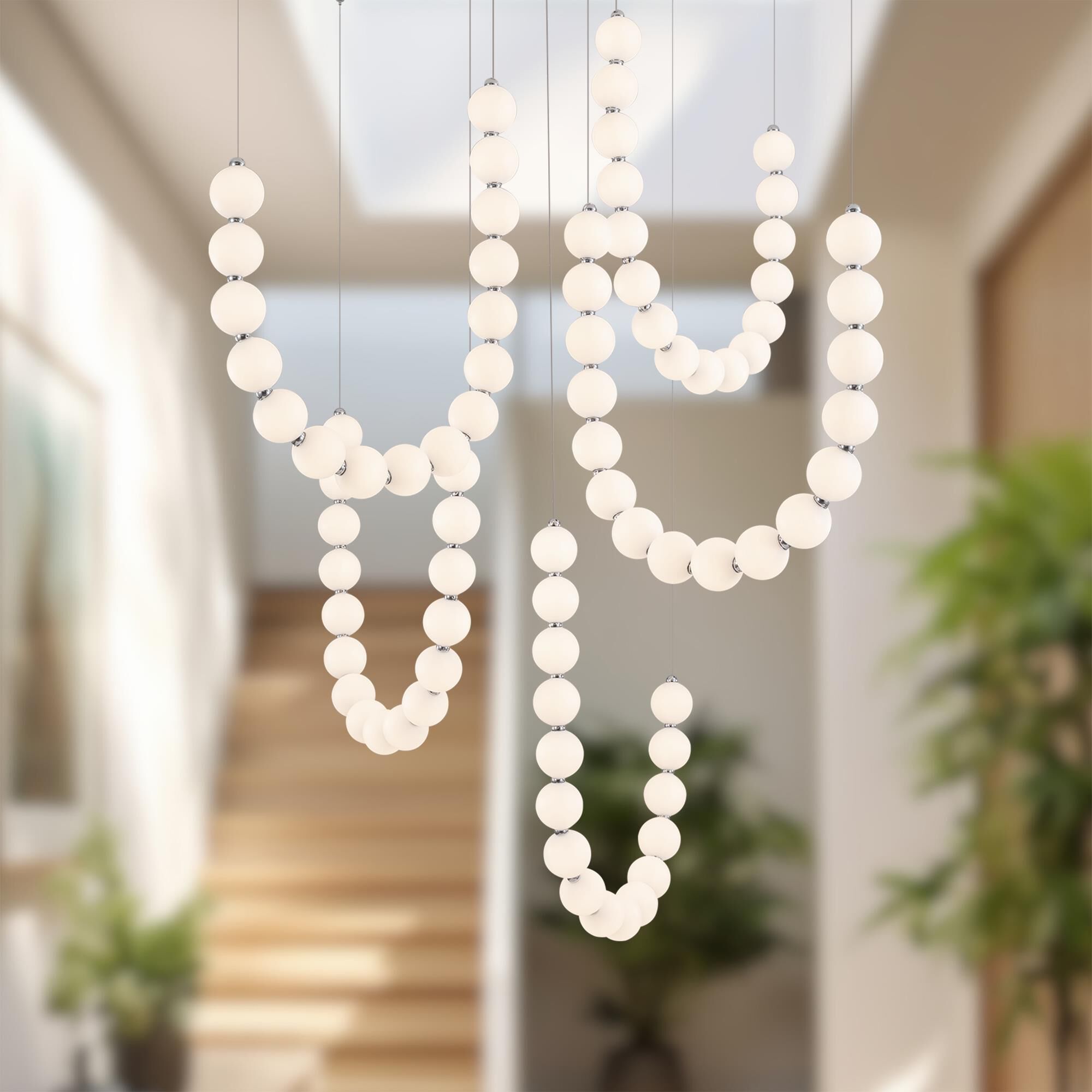 Ryan Pauly Akoya 13 Inch Multi Light Pendant by Alora Lighting