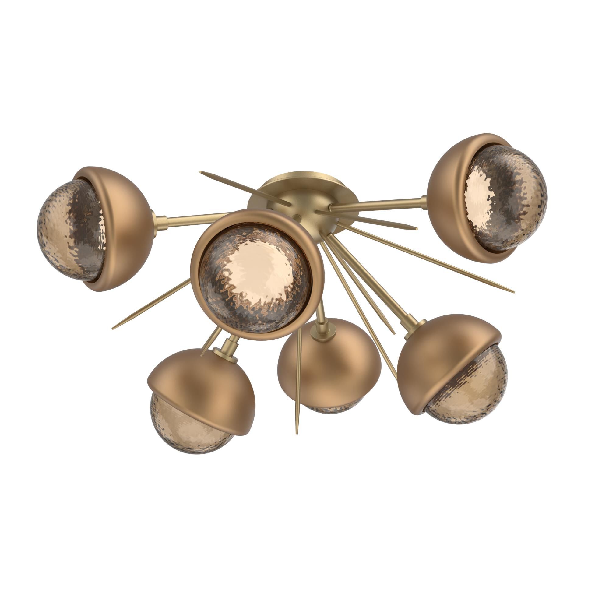 Levi Wilson Cabochon 28 Inch Semi Flush Mount by Hammerton Studio