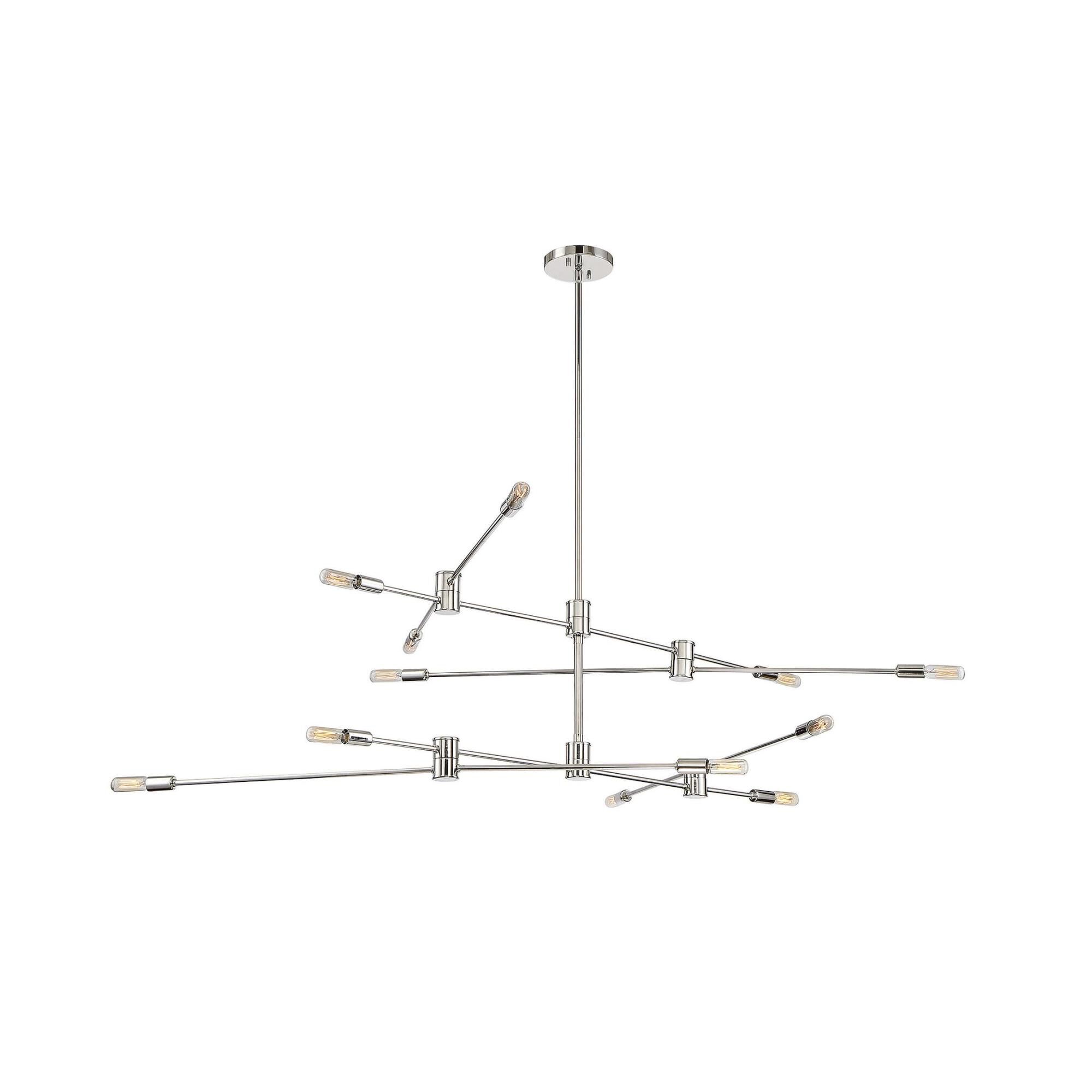 Lyrique 54 Inch 12 Light Chandelier by Savoy House