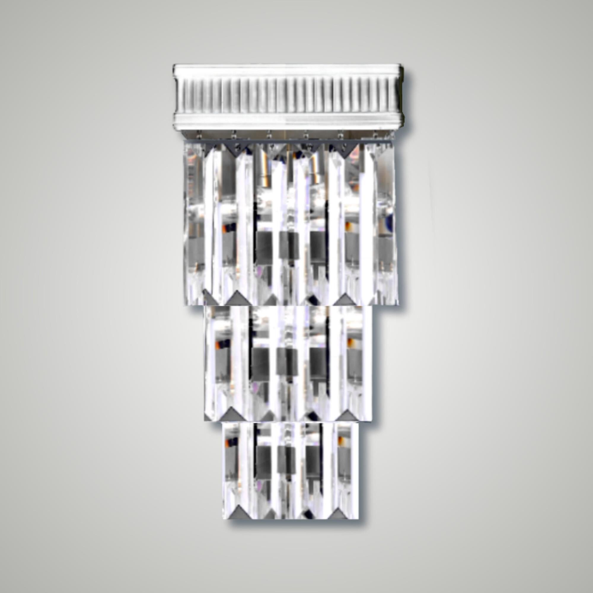 Valencia Modern 17 Inch Wall Sconce by American Brass and Crystal