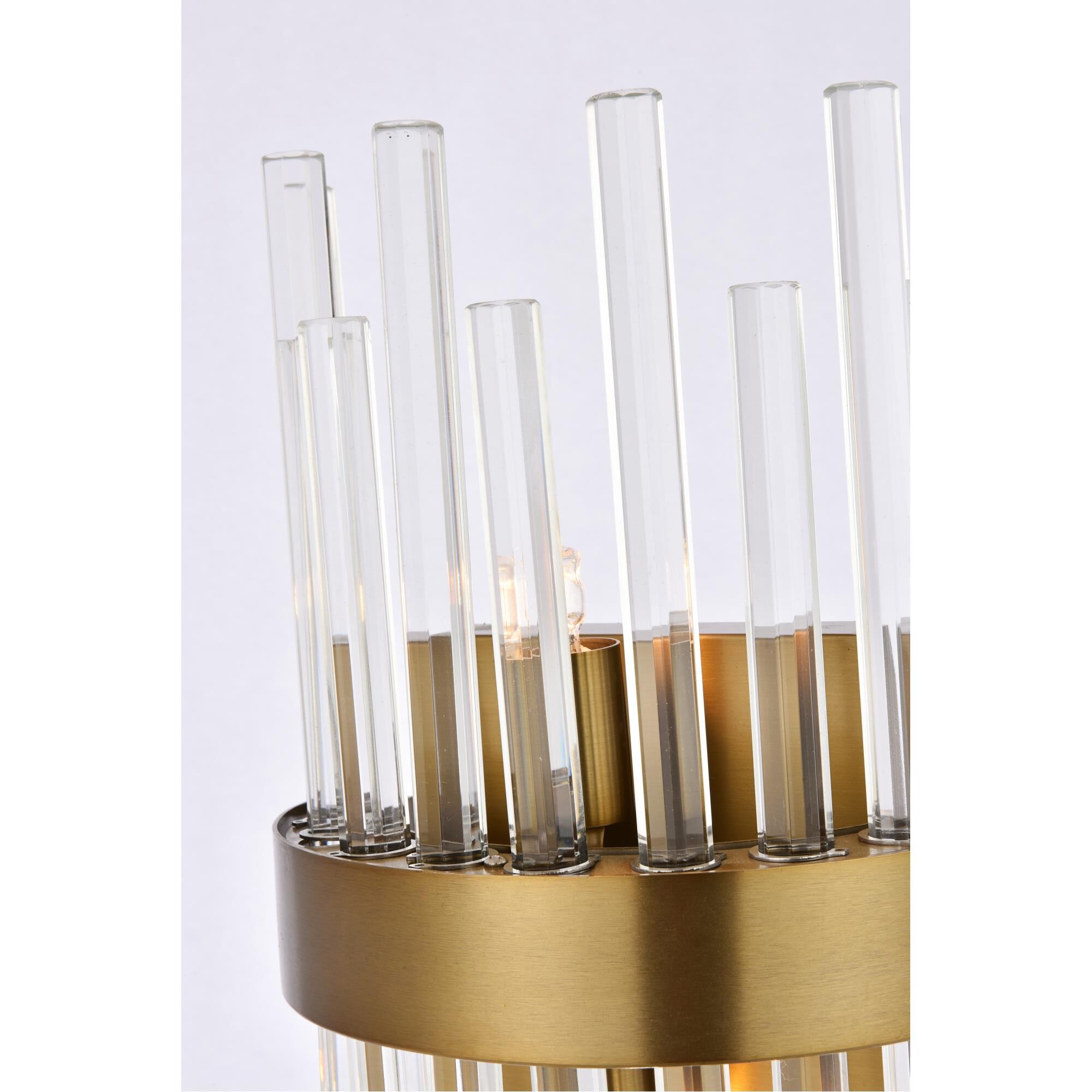 Shown in Gold finish and Clear Royal Cut crystal