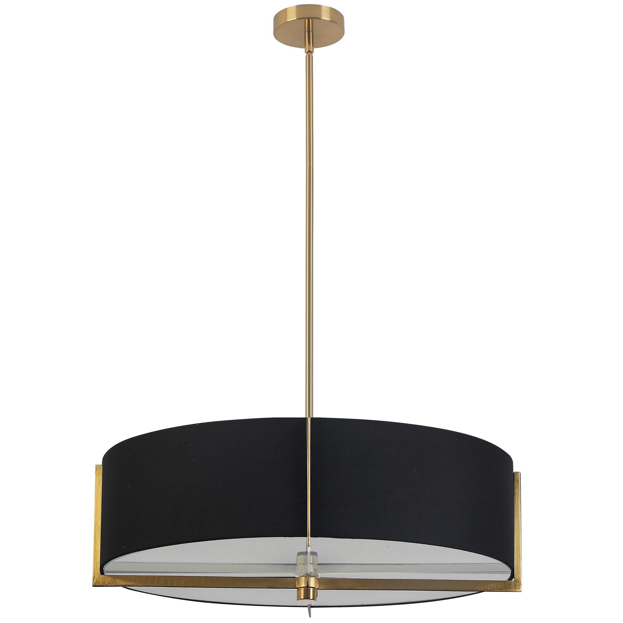 Shown in Black finish and Black shade