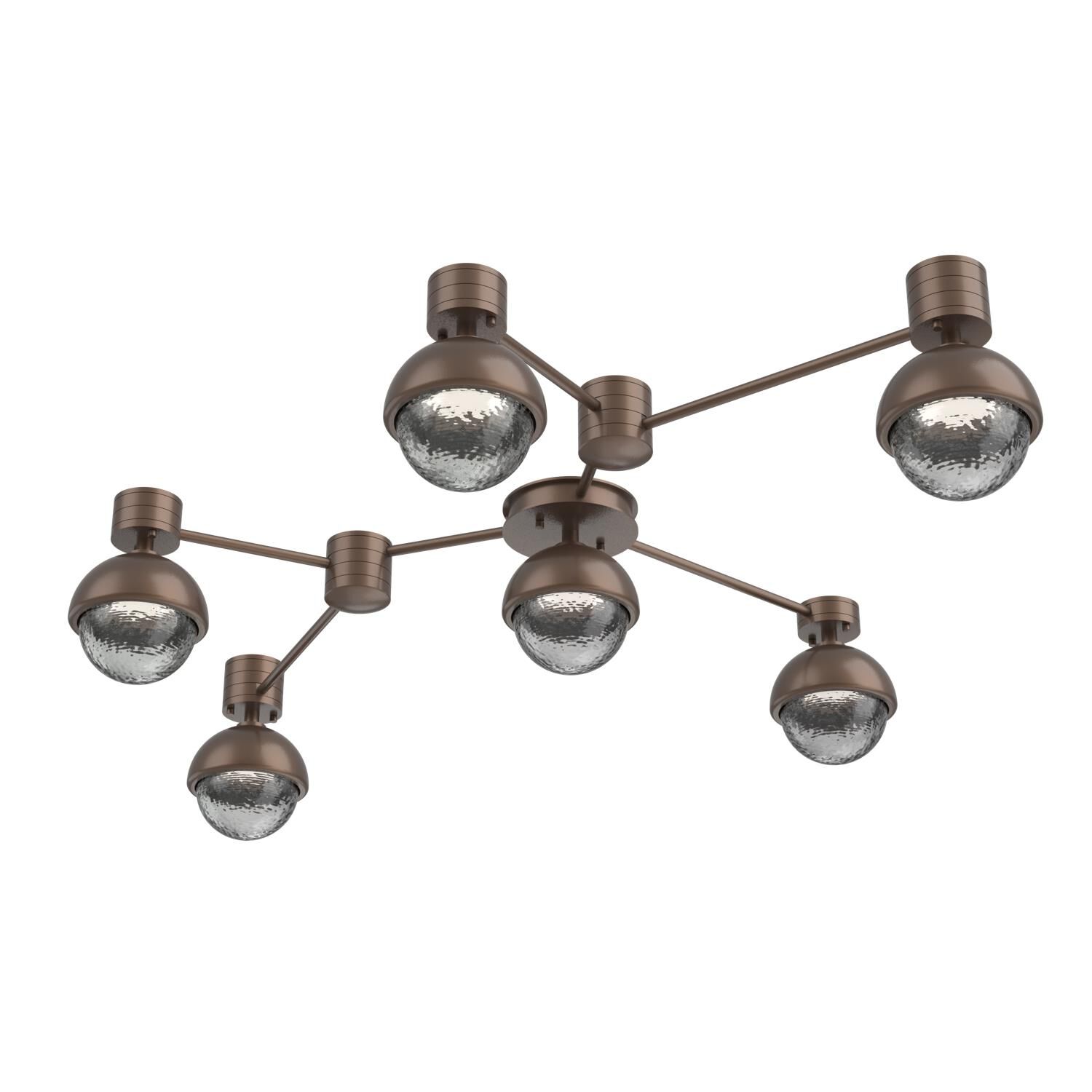 Levi Wilson Cabochon 41 Inch Flush Mount by Hammerton Studio