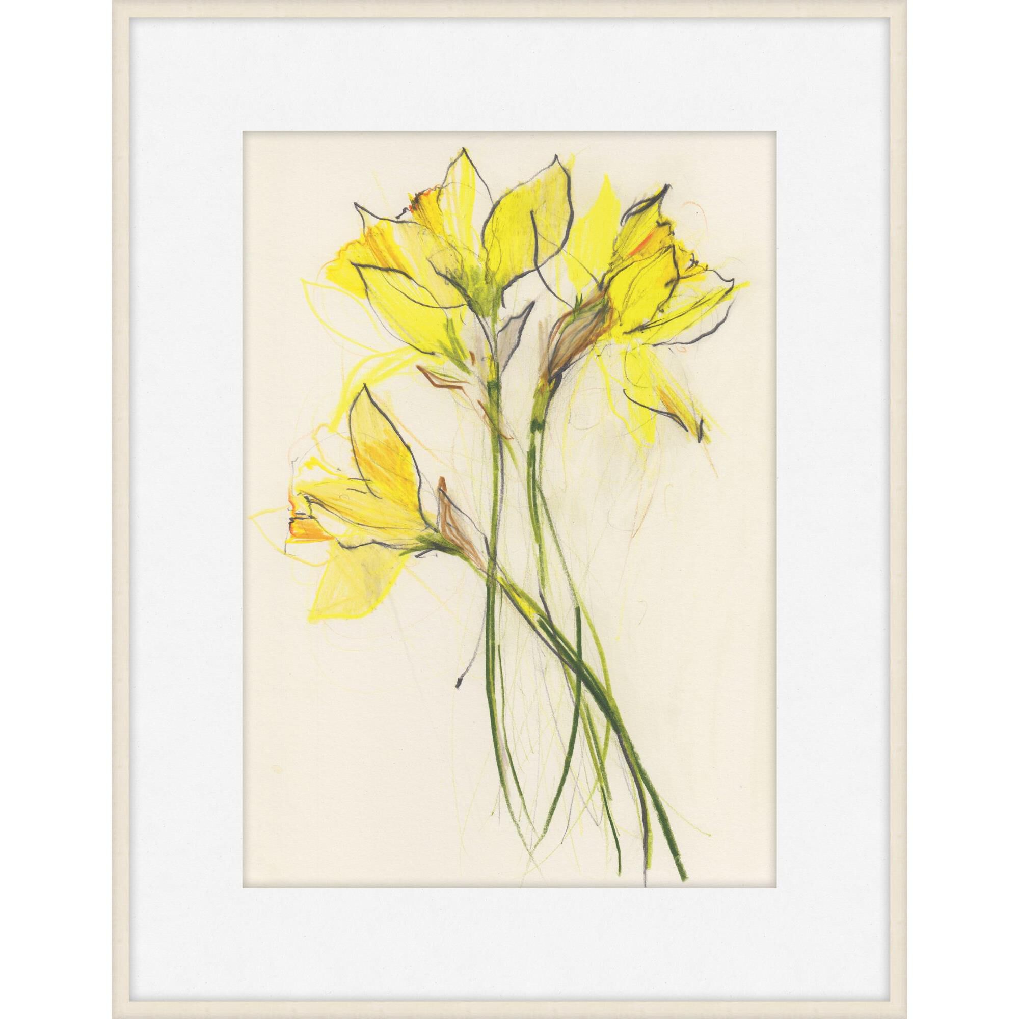 Claudia Lowry Daffodils Print by LEVEL57