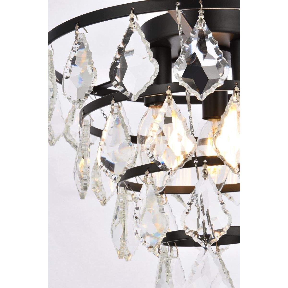 Ella 12 Inch 3 Light Flush Mount by Elegant Lighting