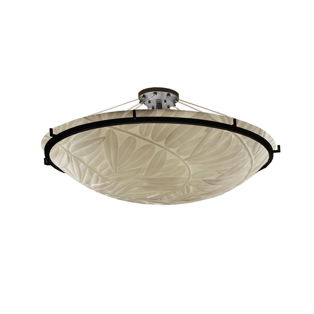 Shown in Dark Bronze finish and Bamboo glass and Round Bowl (PNA) shade