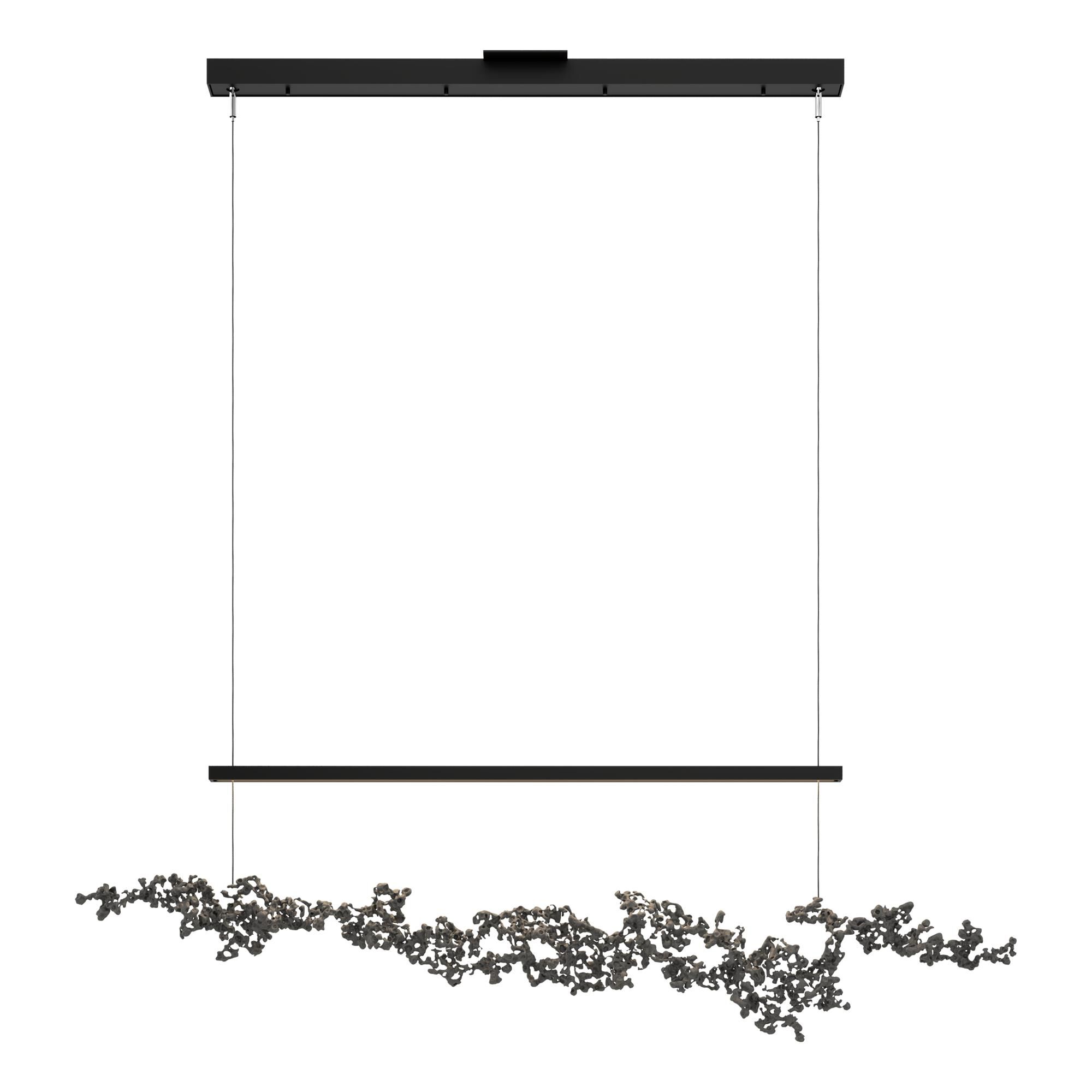 Shown in Black finish and Natural Iron Aluminum shade
