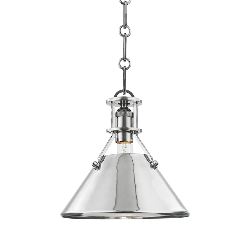 Mark D. Sikes Metal No. 2 10 Inch Mini Pendant by Hudson Valley Lighting