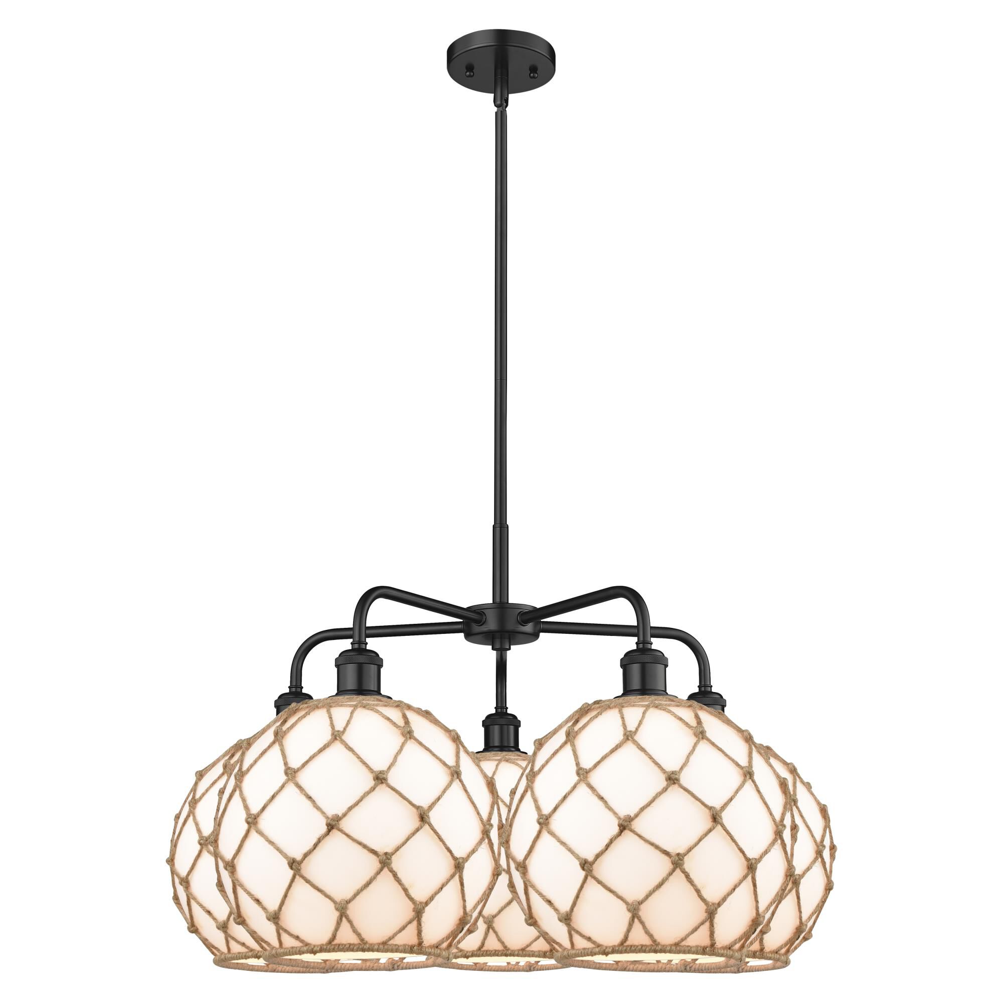 Bruno Marashlian Farmhouse Rope 29 Inch Chandelier by Innovations Lighting