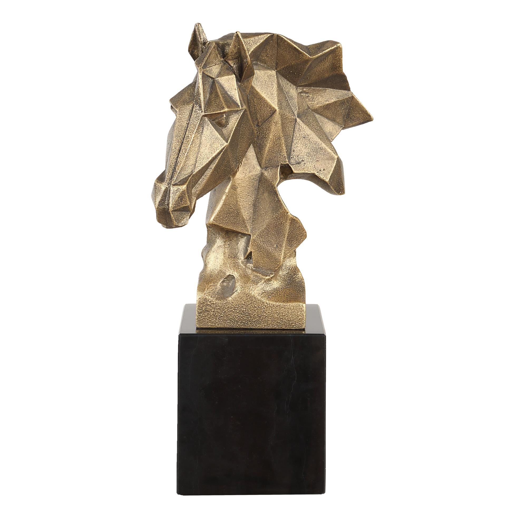Matthew Williams Chiseled Horse Bust 13 Inch Sculpture by Uttermost