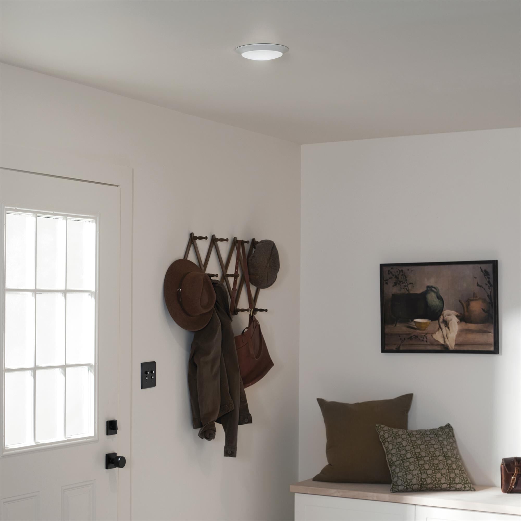 Shown in White finish and White Polycarbonate glass