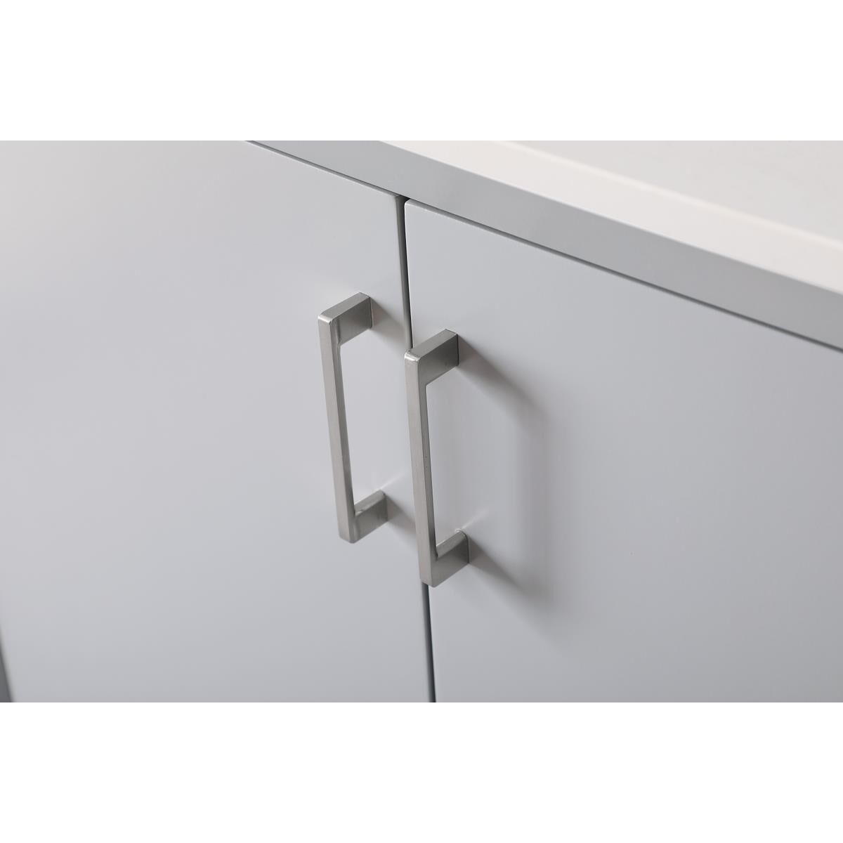 Shown in Grey finish