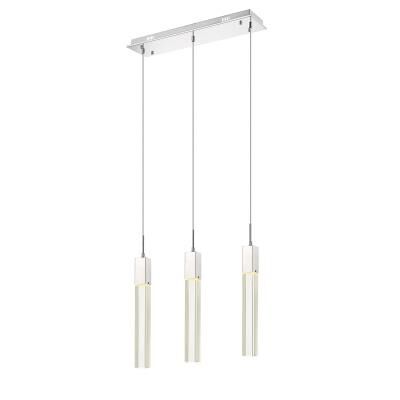 Avenue Lighting Glacier Avenue 7 Inch 3 Light LED Linear Suspension Light by Avenue Lighting