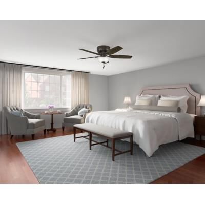 Kenbridge 52 Inch Flush Mount Fan with Light Kit by Hunter Fan