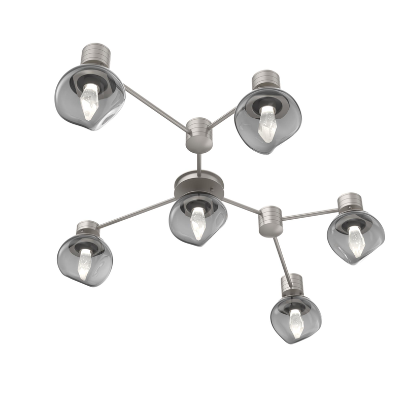 Levi Wilson Luna 37 Inch Semi Flush Mount by Hammerton Studio