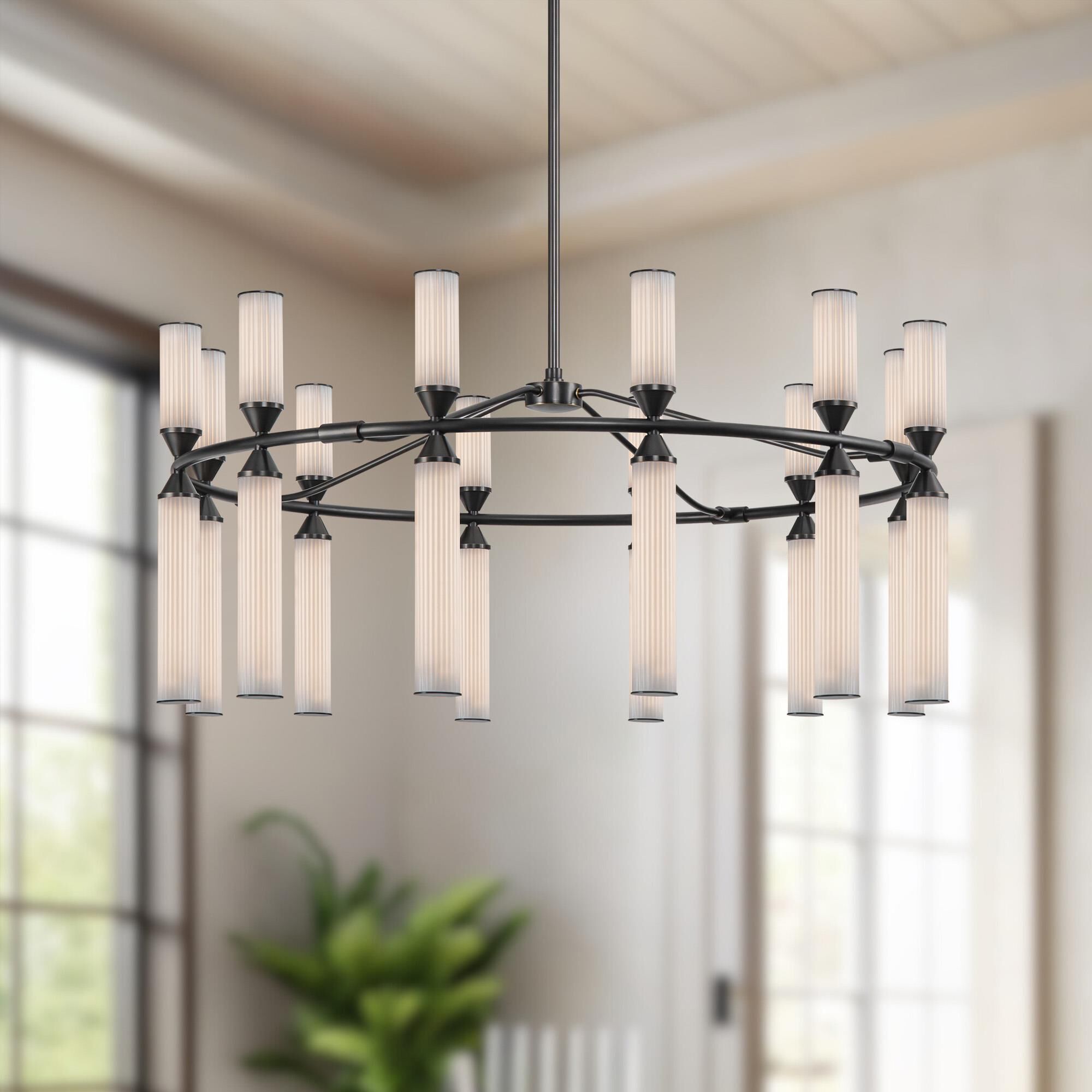 Alan Pepin Edwin 38 Inch Chandelier by Alora Lighting