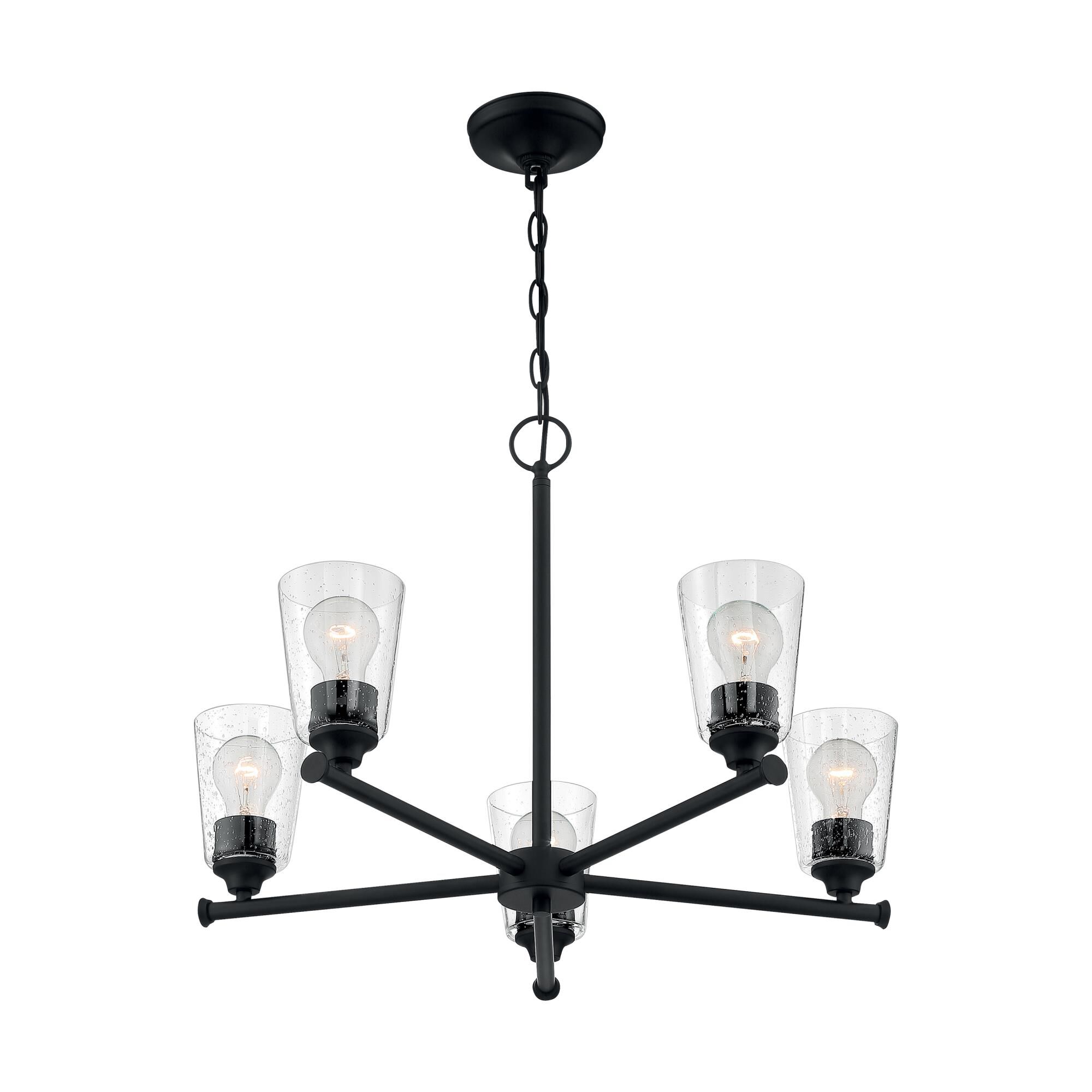 Bransel 25 Inch 5 Light Chandelier by Nuvo Lighting