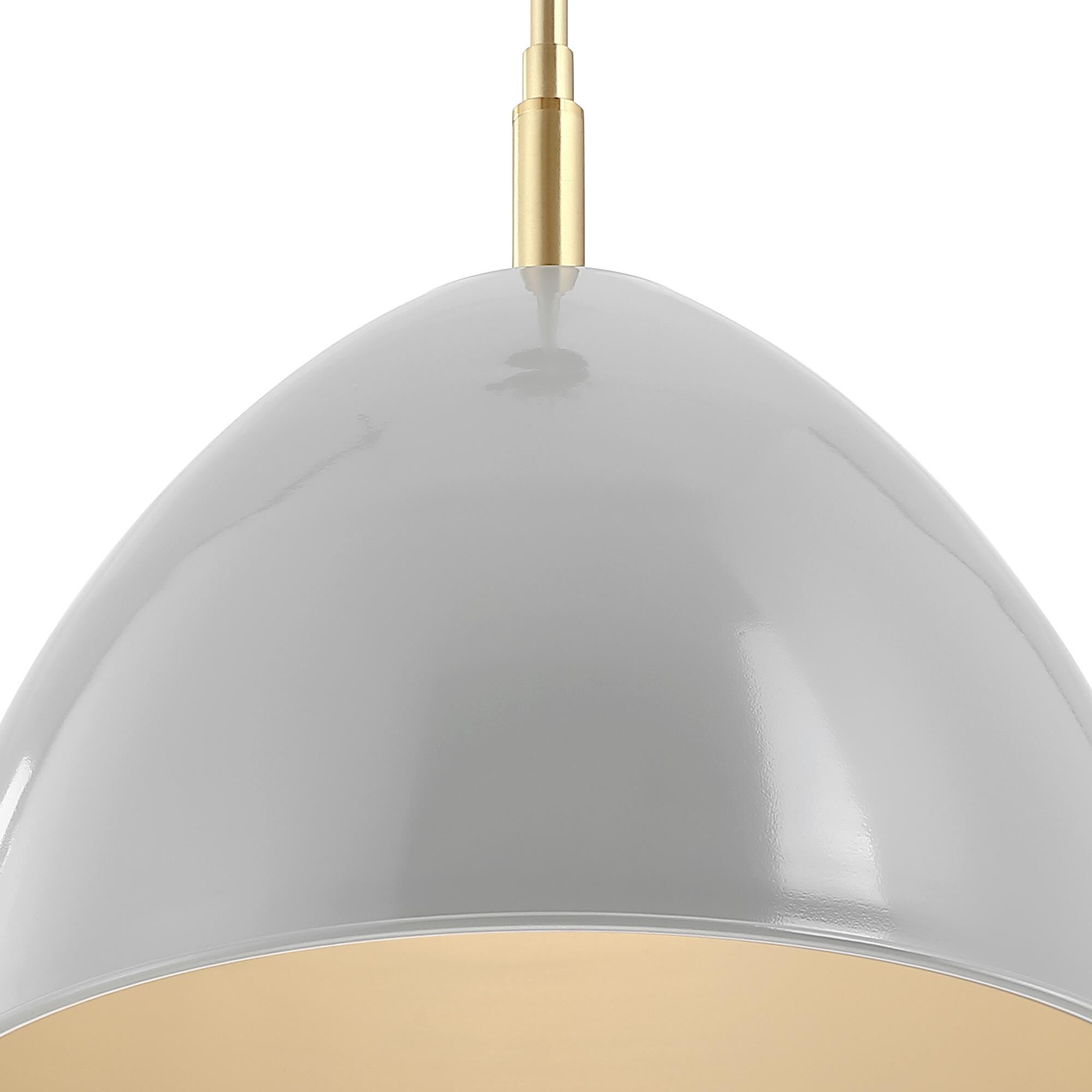 Shown in Brushed Gold finish and Grey Sky shade