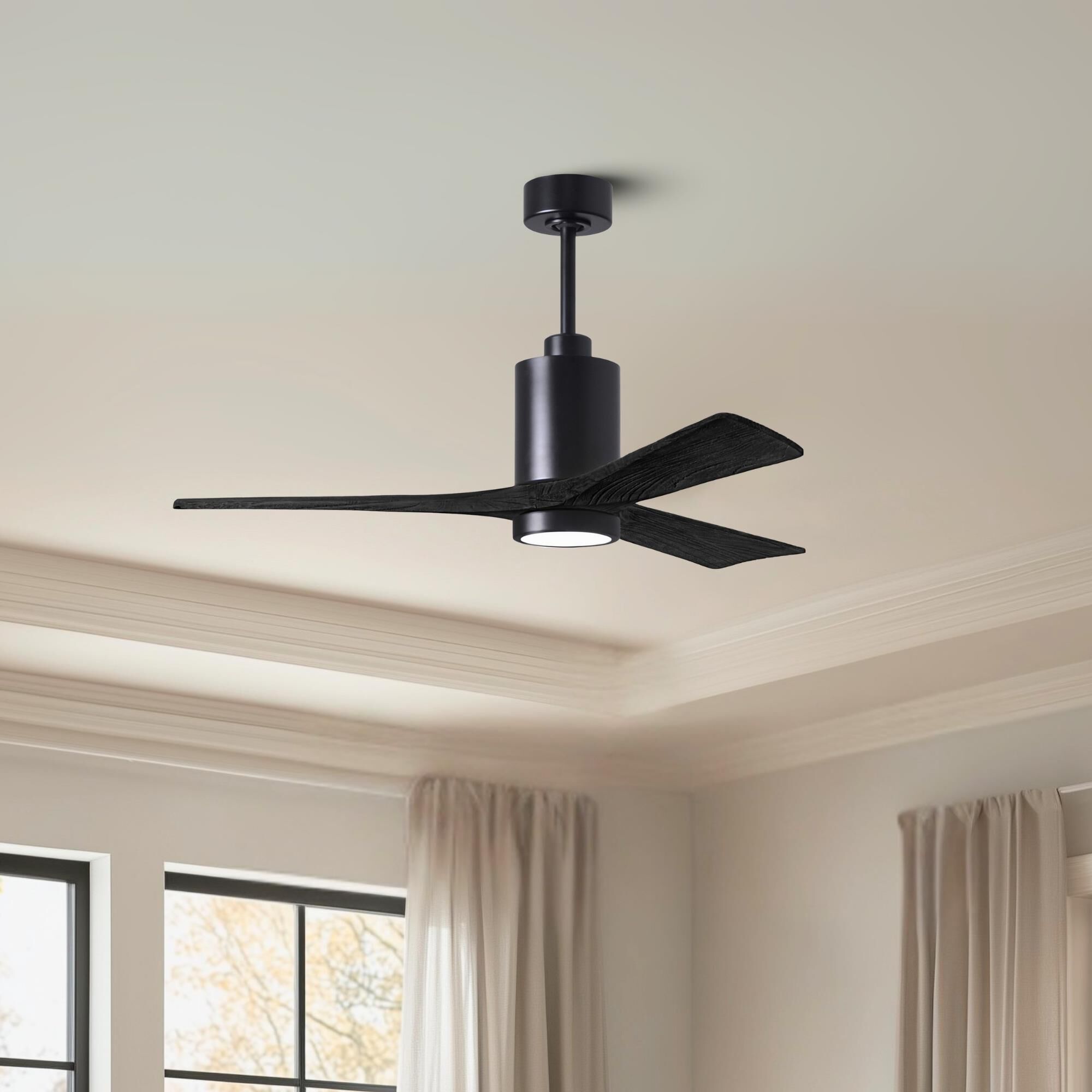 Patricia 52 Inch Ceiling Fan with Light Kit by Matthews Fan Company