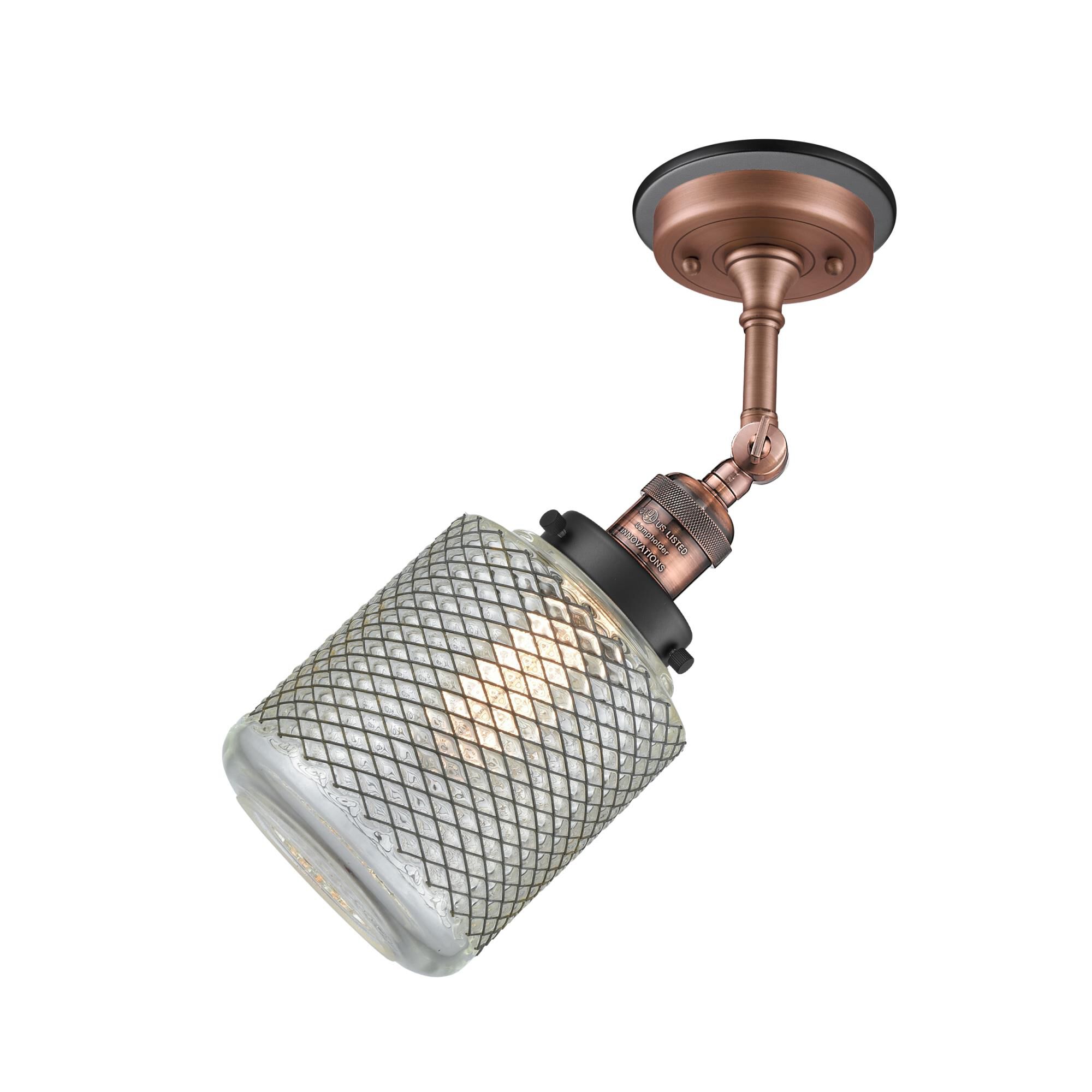 Bruno Marashlian Stanton 6 Inch 1 Light Semi Flush Mount by Innovations Lighting