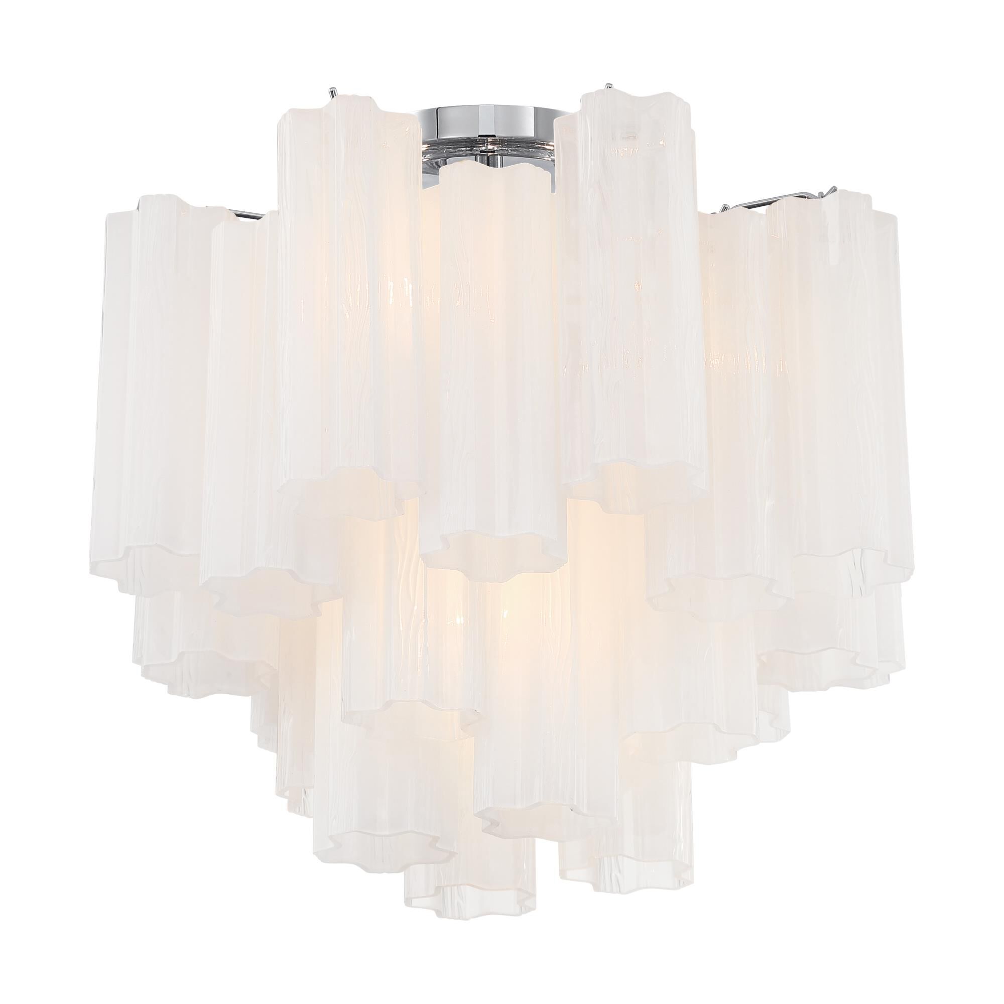 Addis 18 Inch Semi Flush Mount by Crystorama