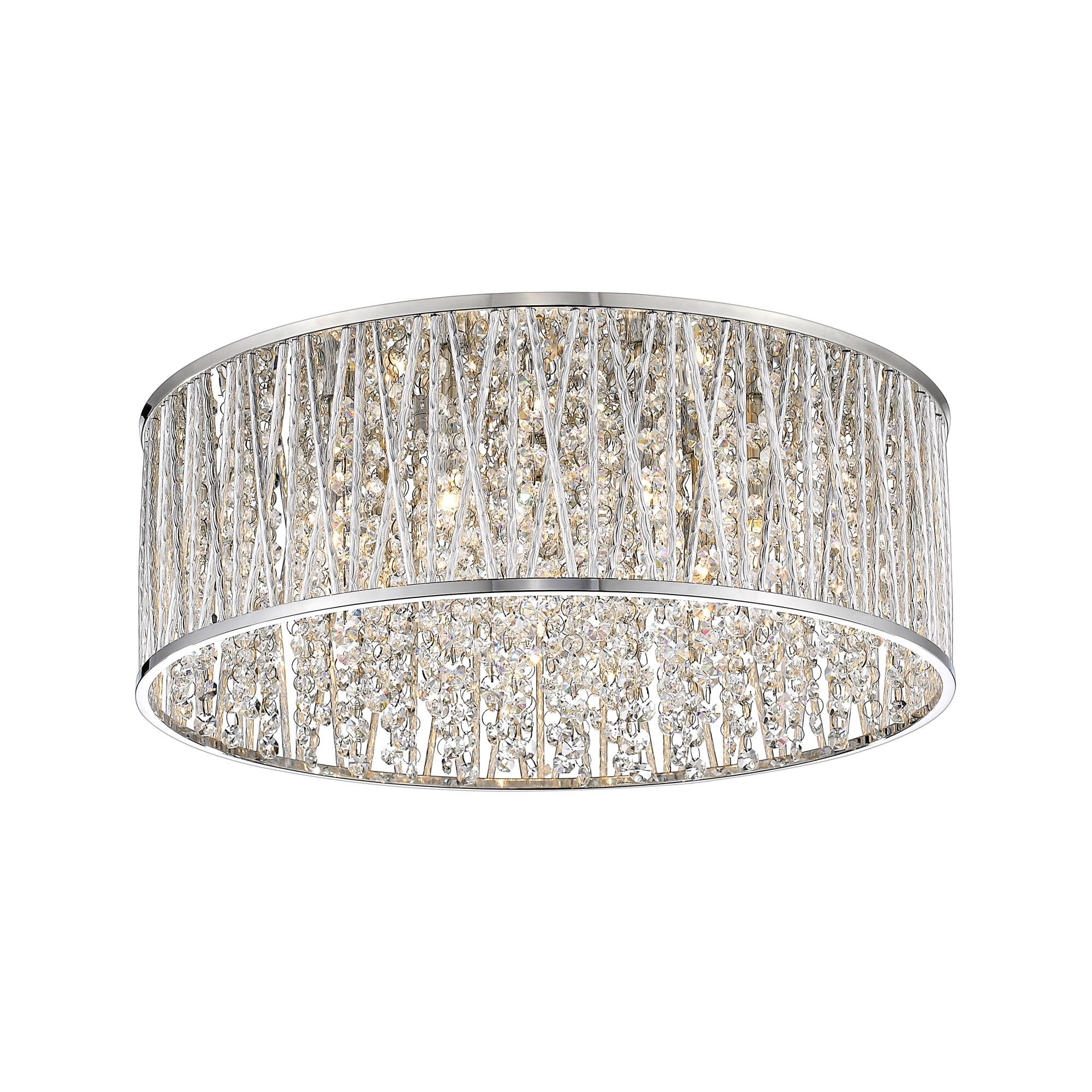 Shown in Chrome finish and Aluminum glass and Aluminum shade