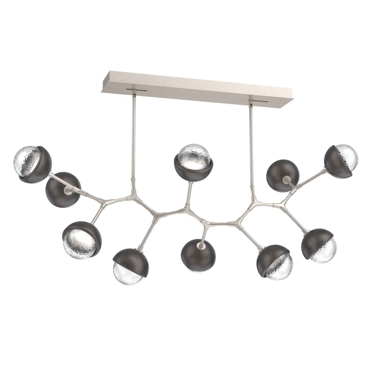 Levi Wilson Cabochon 56 Inch Linear Suspension Light by Hammerton Studio