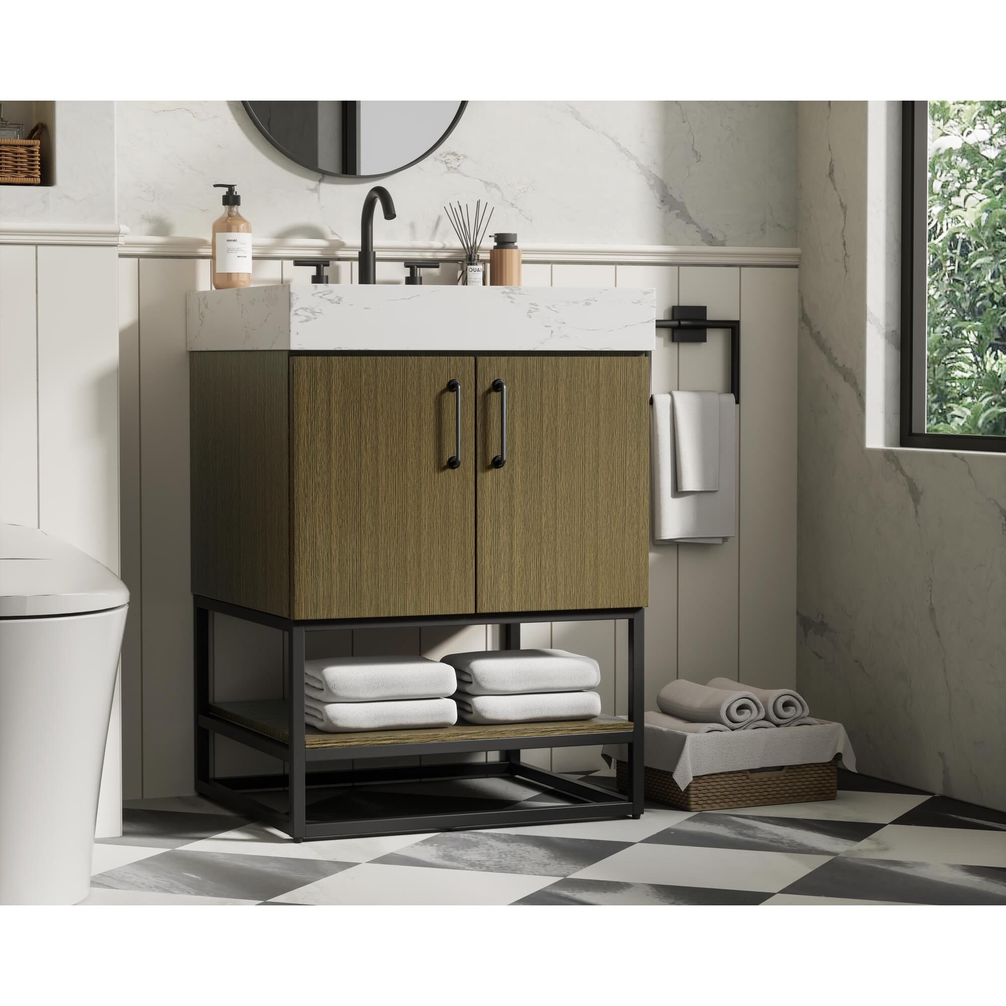 Caroline 24 Inch Bath Vanity by Elegant Dcor