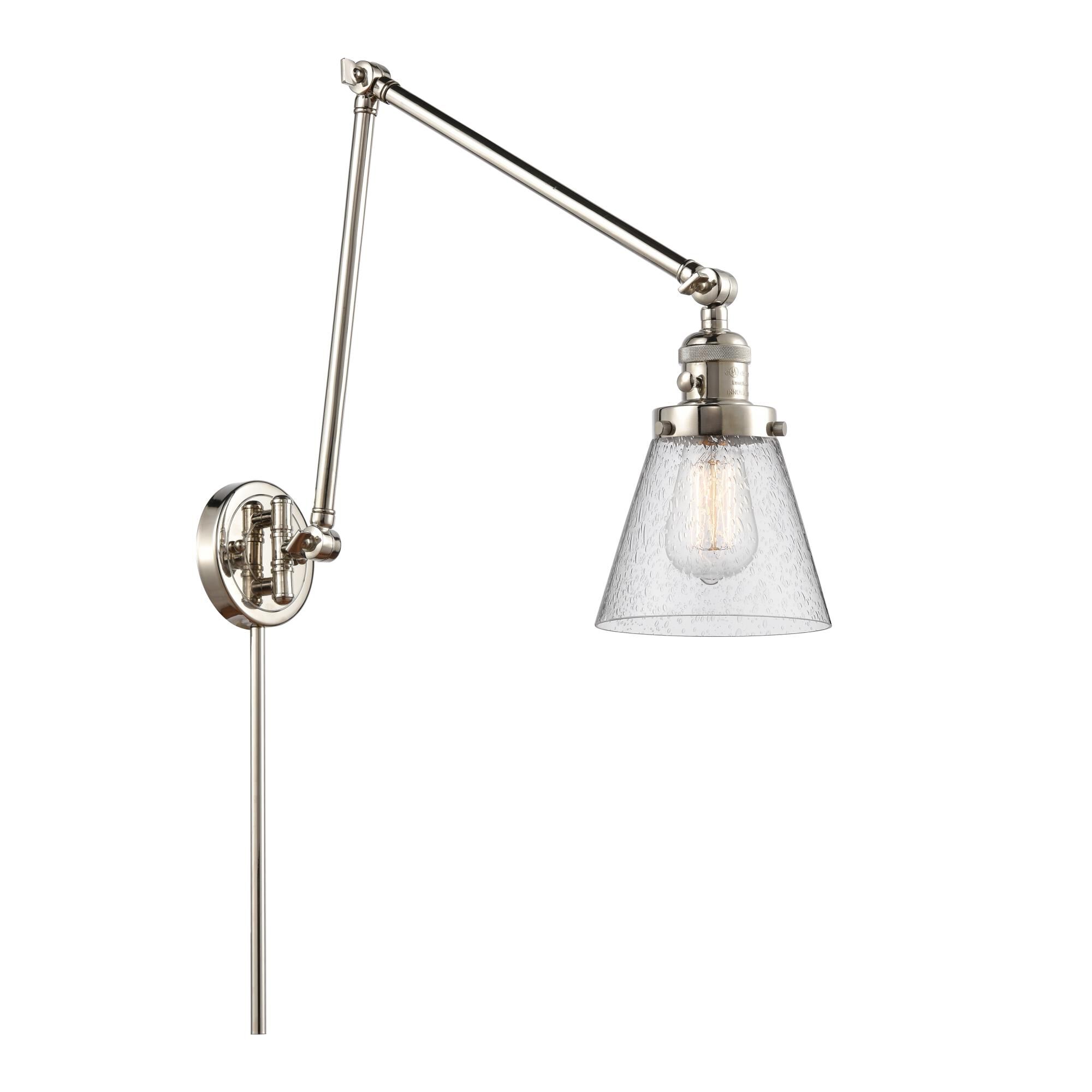 Bruno Marashlian Small Cone LED Wall Swing Lamp by Innovations Lighting